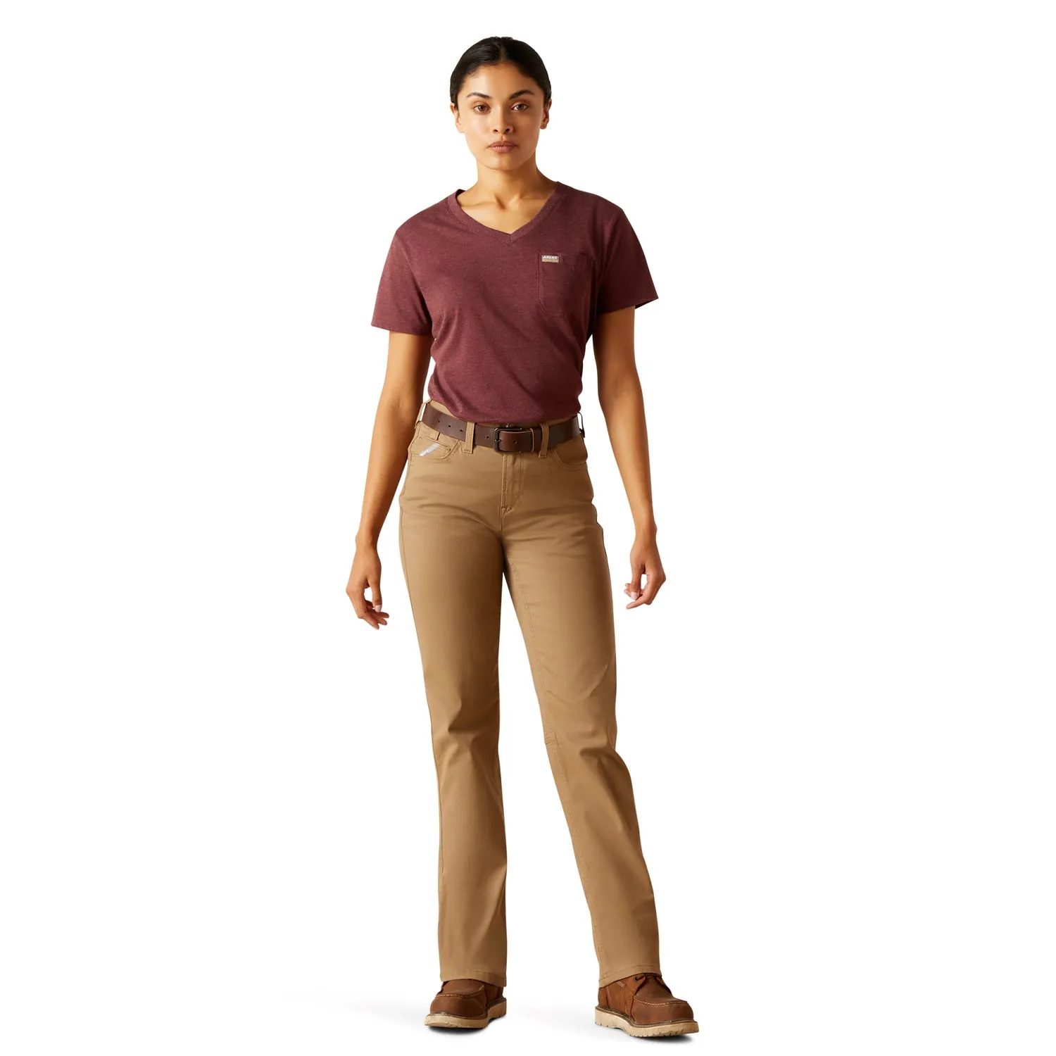 Ariat Women's Rebar Perfect Rise Made Tough Straight Pant sold by Work World product image thumbnail 5