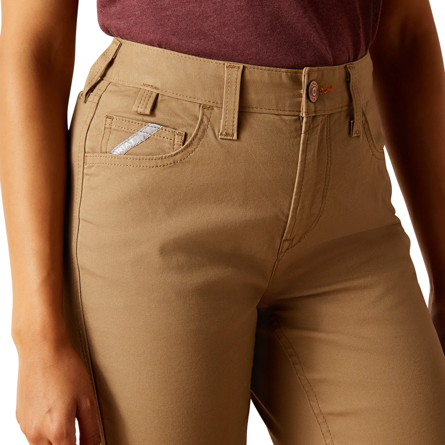 Ariat Women's Rebar Perfect Rise Made Tough Straight Pant sold by Work World product image thumbnail 2
