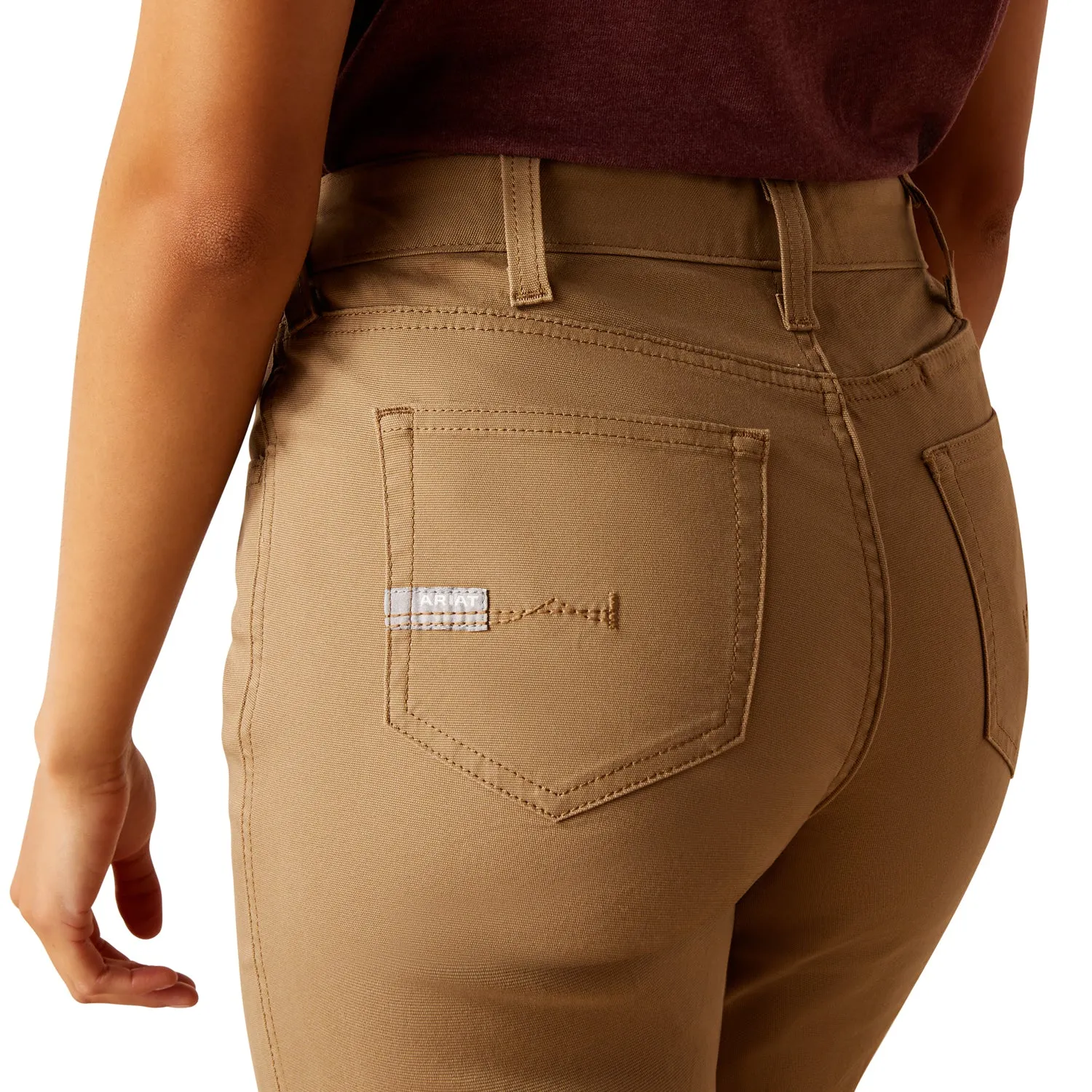 Ariat Women's Rebar Perfect Rise Made Tough Straight Pant sold by Work World product image thumbnail 3
