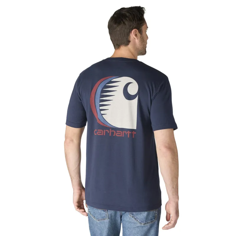 Carhartt Men's Irvine Relaxed C Logo T-Shirt made by Carhartt