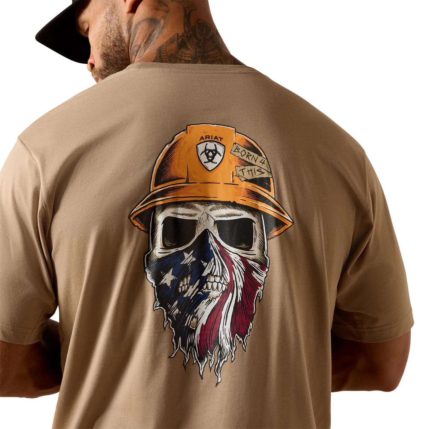 Ariat Men's Rebar Workman Born For This T-Shirt sold by Work World product image thumbnail 4