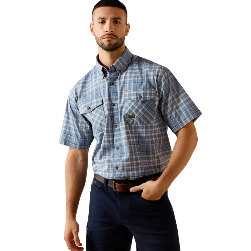 Ariat Men's Rebar Made Tough DuraStretch Work Shirt sold by Work World