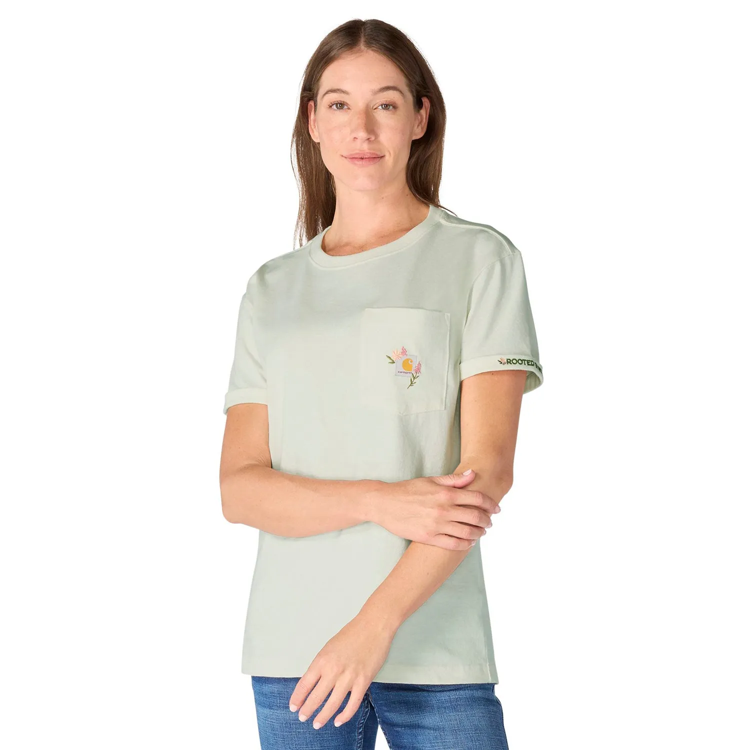 Carhartt Women's Dearborn Loose Floral Pocket T-Shirt sold by Work World