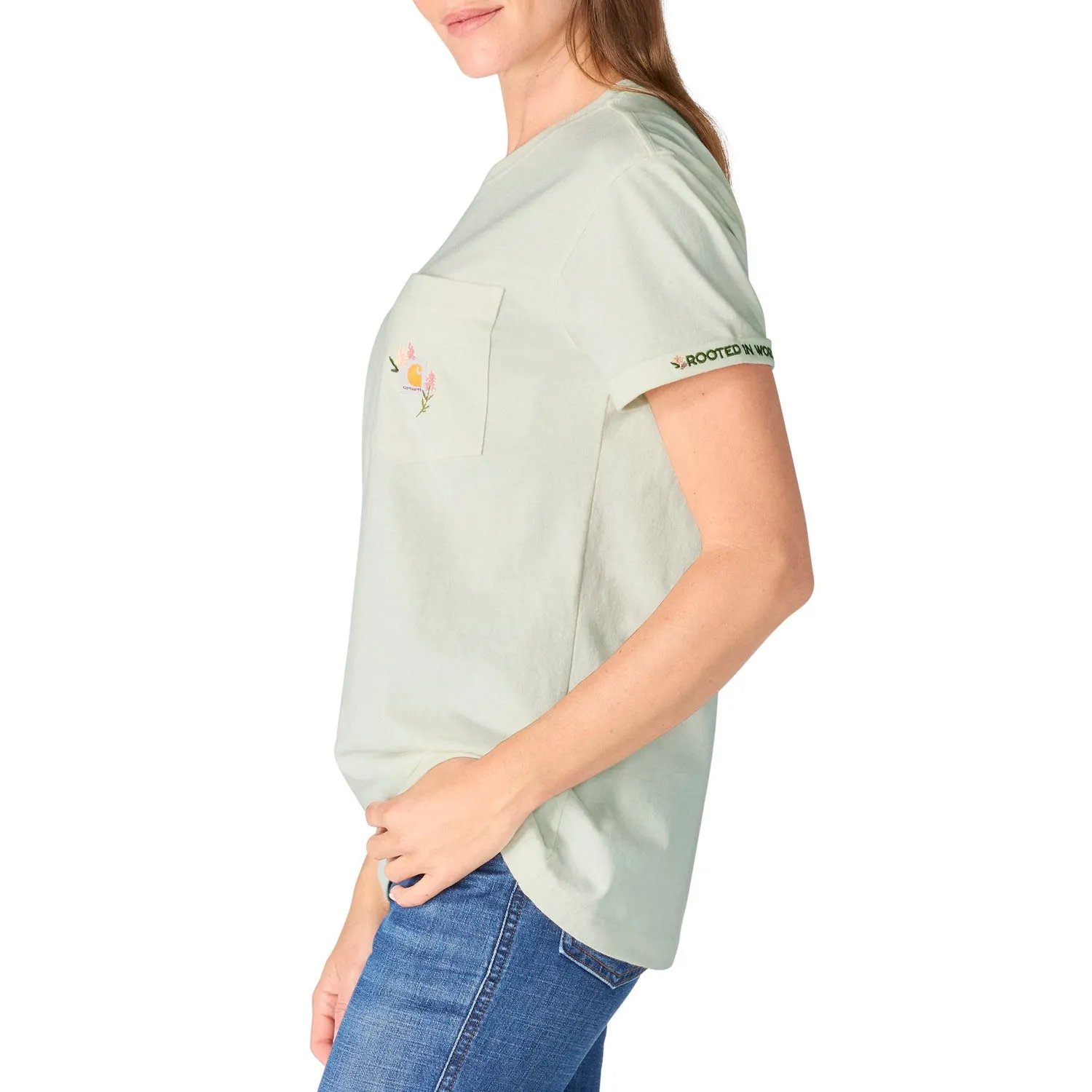 Carhartt Women's Dearborn Loose Floral Pocket T-Shirt sold by Work World product image thumbnail 4