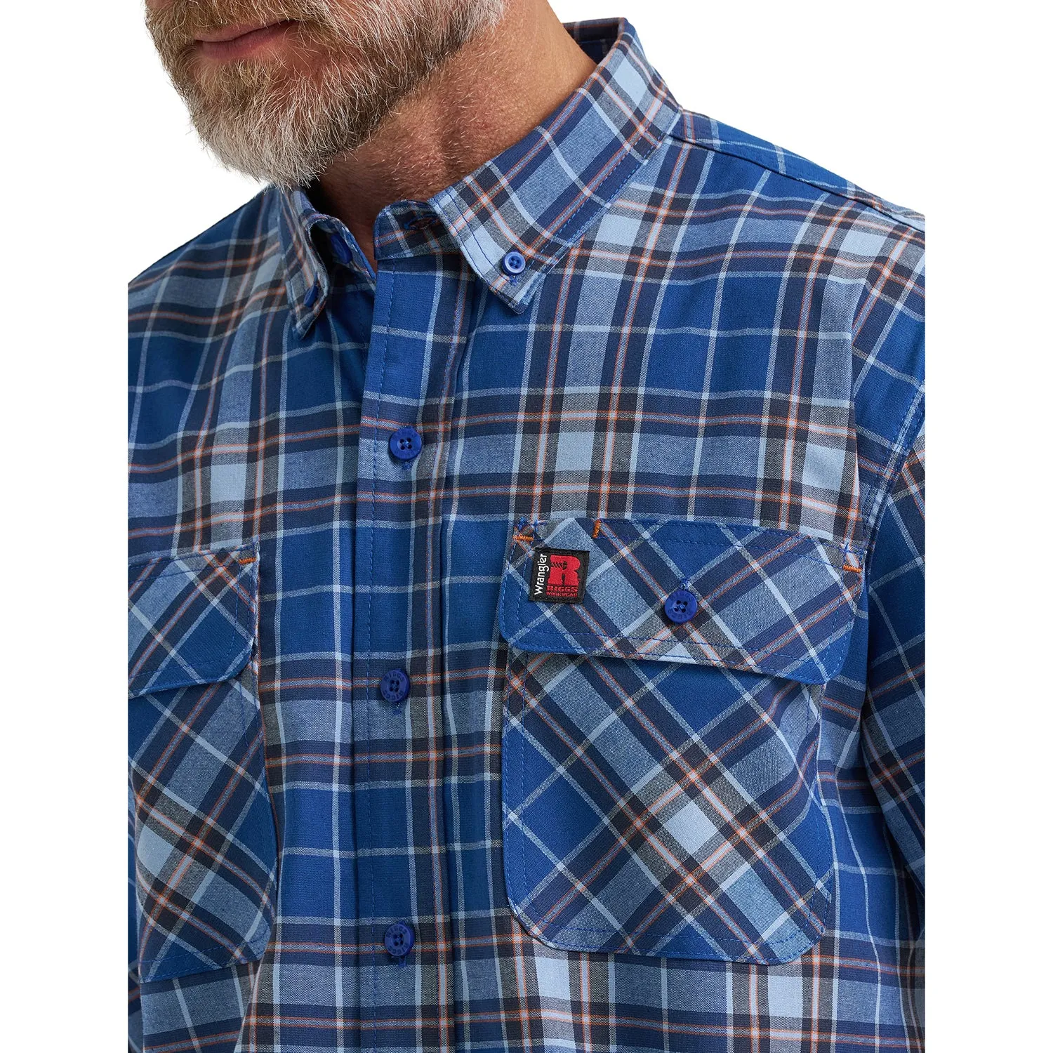 Wrangler Men's RIGGS Workwear® Foreman Plaid Work Shirt sold by Work World product image thumbnail 3