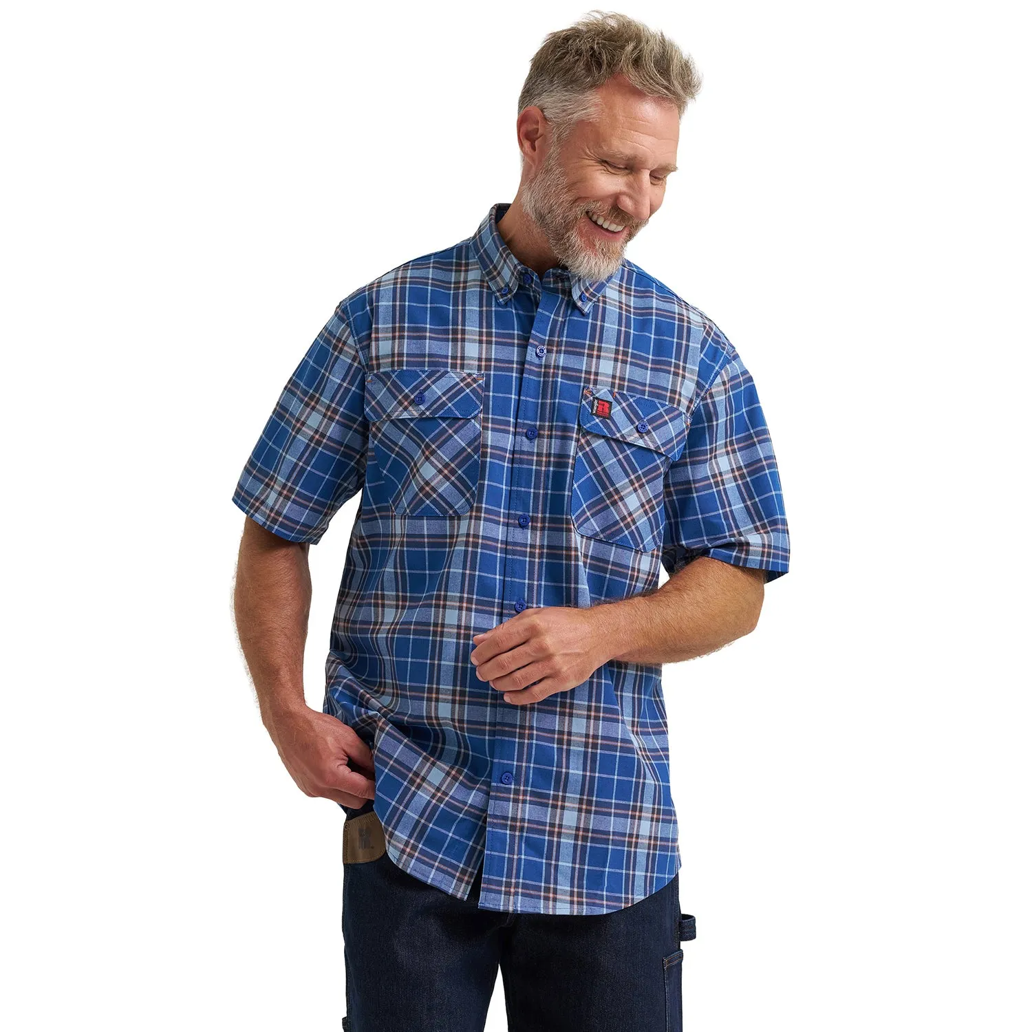 Wrangler Men's RIGGS Workwear® Foreman Plaid Work Shirt sold by Work World
