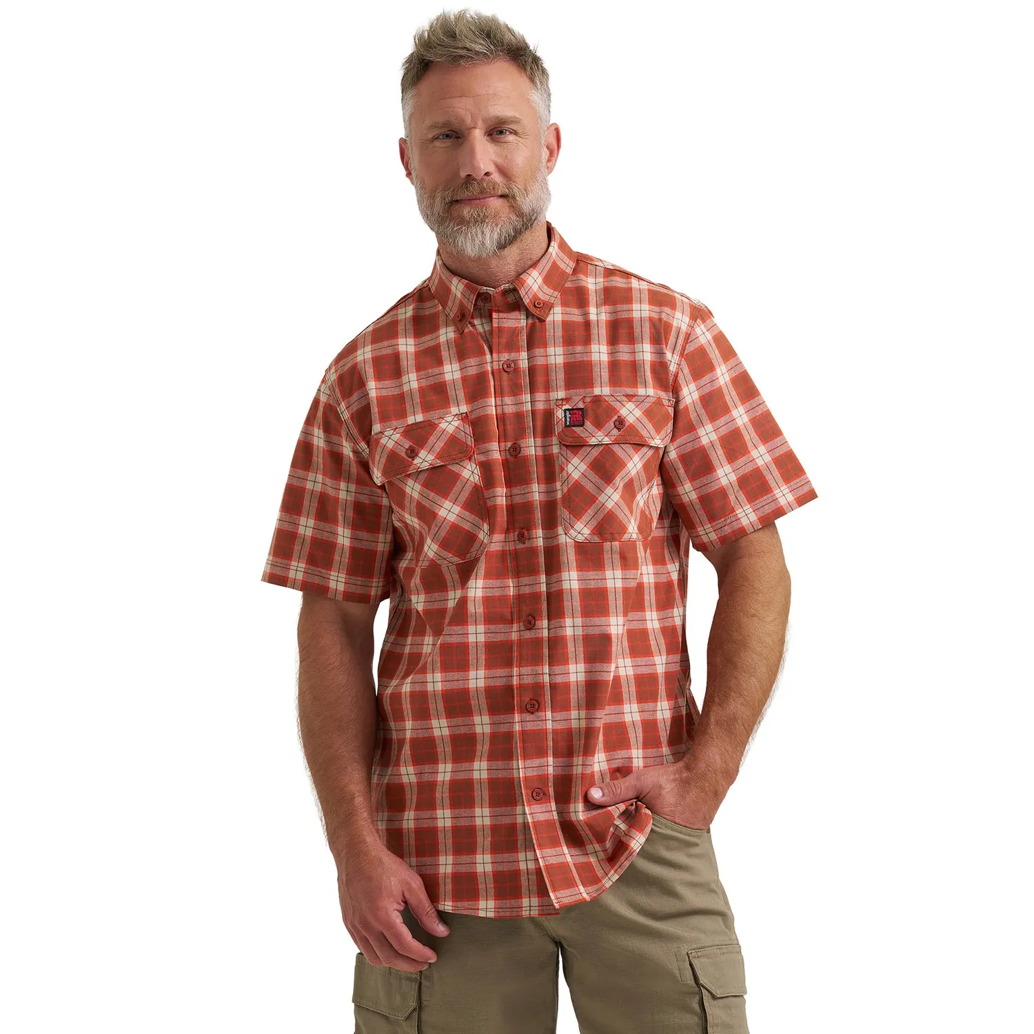 Wrangler Men's RIGGS Workwear® Foreman Plaid Work Shirt sold by Work World