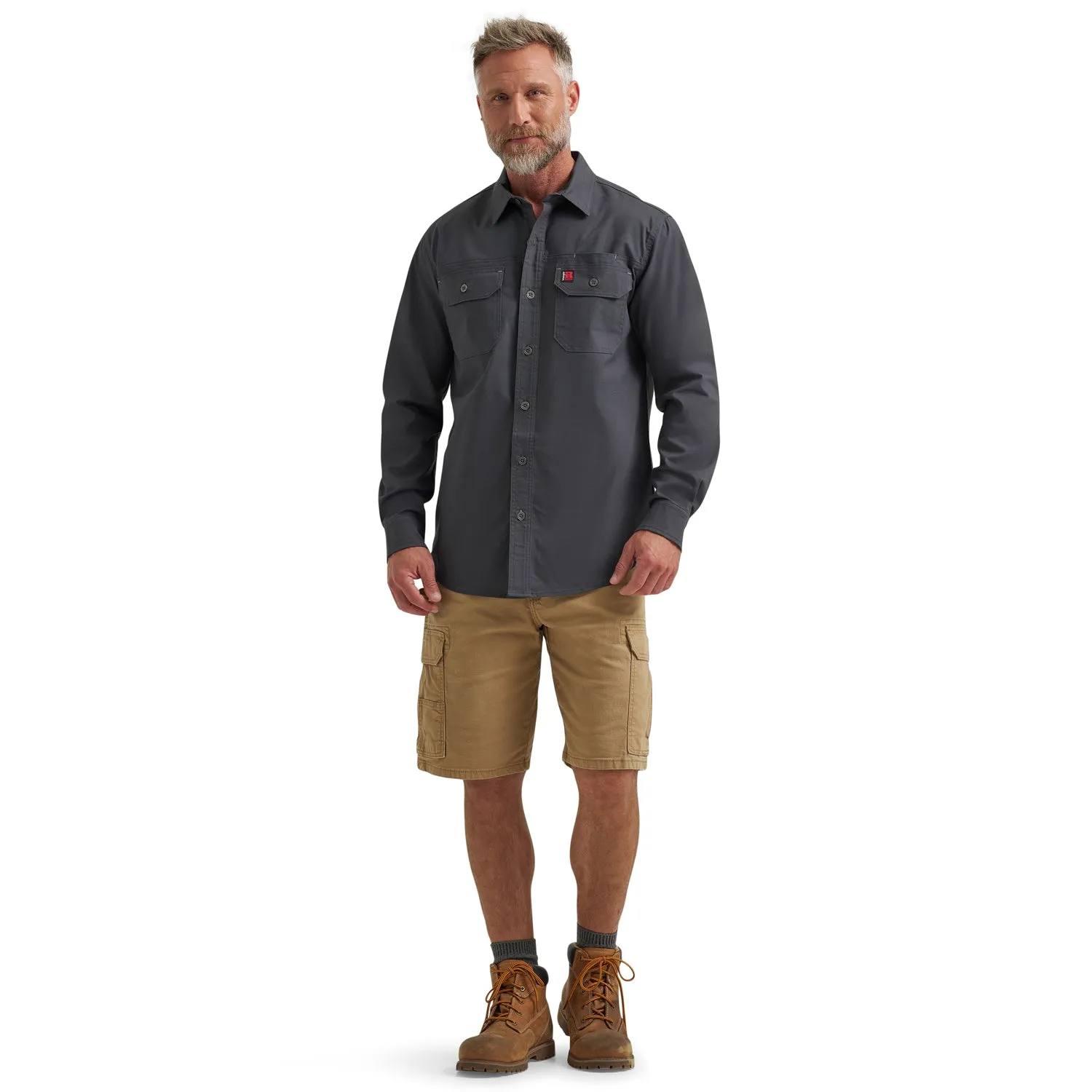 Wrangler Men's RIGGS Workwear® Ground Cloth Work Shirt sold by Work World product image thumbnail 4