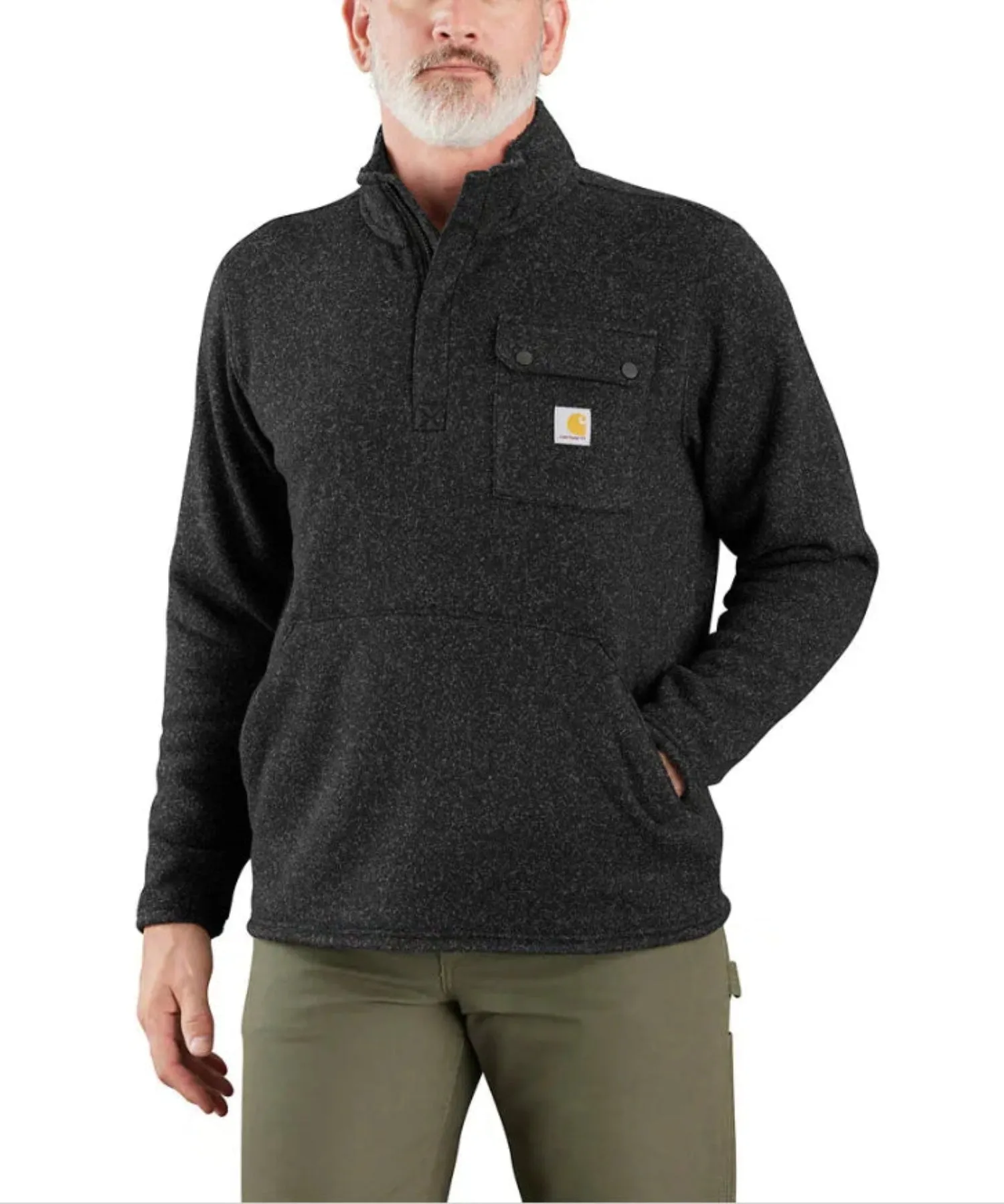 Carhartt Men's Relaxed Fit Midweight 1/4 Zip Chest Pocket Fleece Sweater sold by Work World
