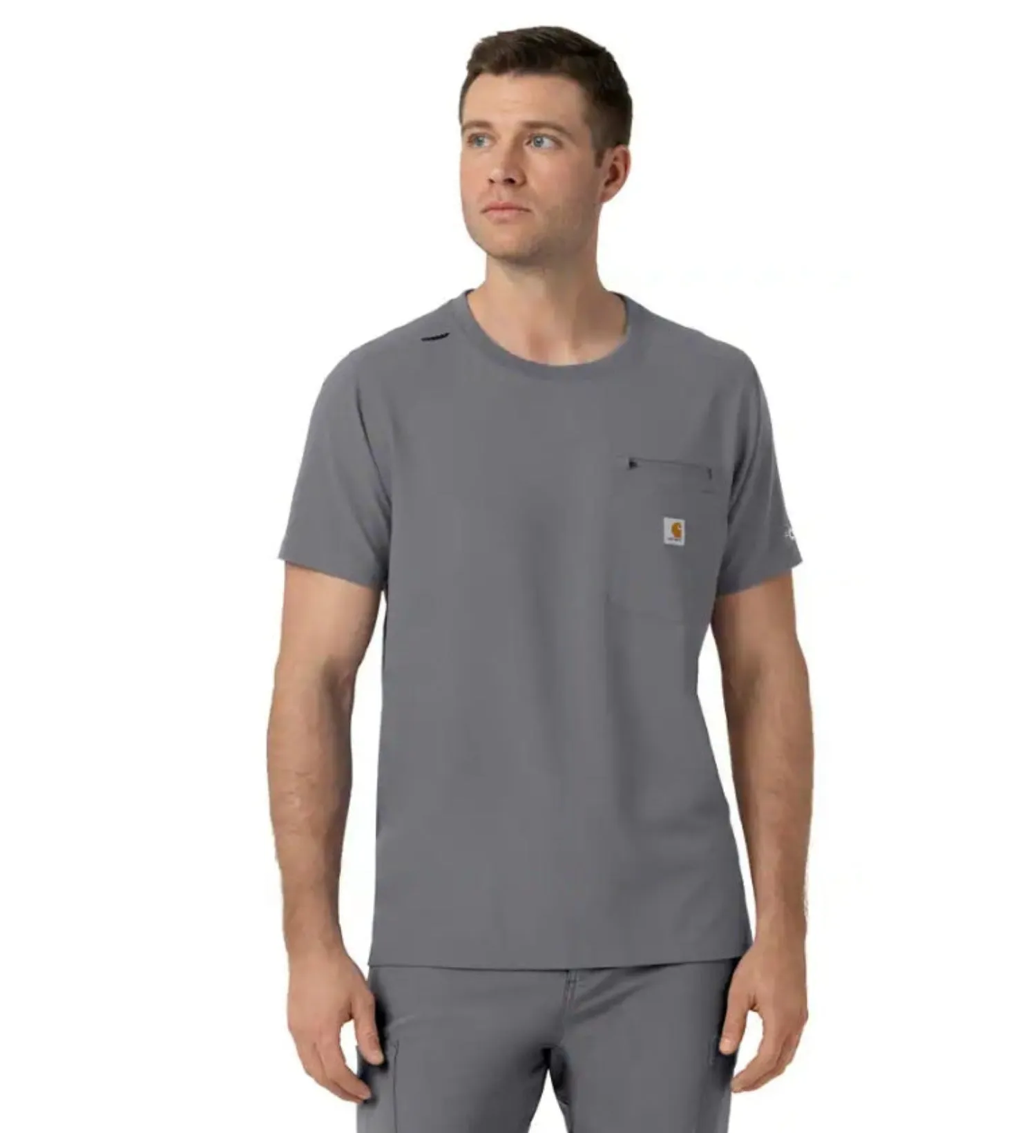 Carhartt Men's Cross Flex Crewneck Pocket Short Sleeve Scrub Top sold by Work World product image thumbnail 5