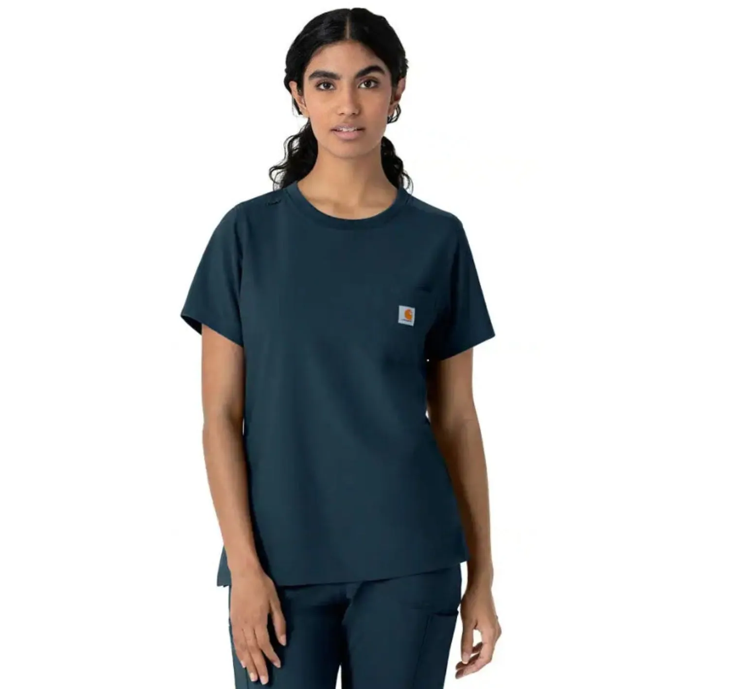 Carhartt Women's Cross Flex Crewneck Pocket Short Sleeve Scrub Top sold by Work World product image thumbnail 3