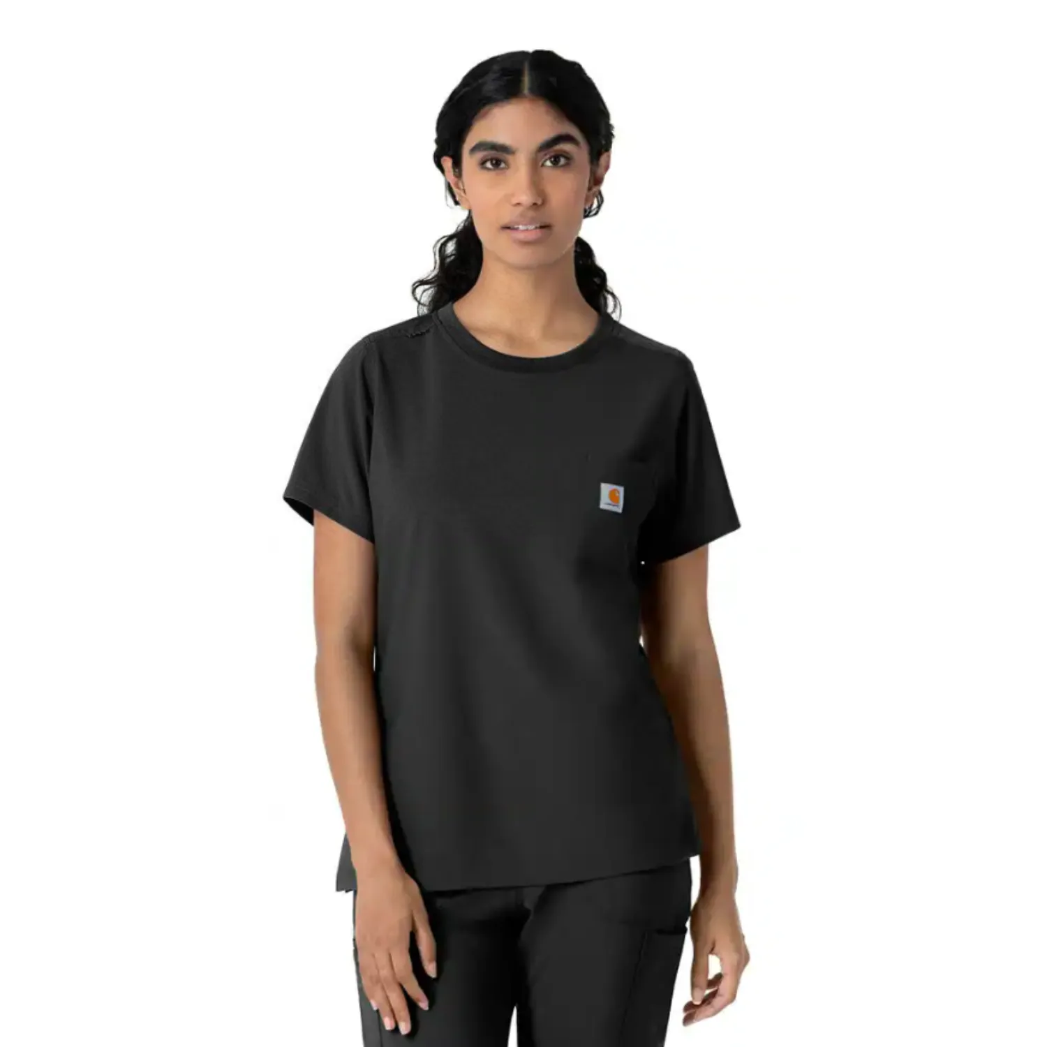 Carhartt Women's Cross Flex Crewneck Pocket Short Sleeve Scrub Top sold by Work World