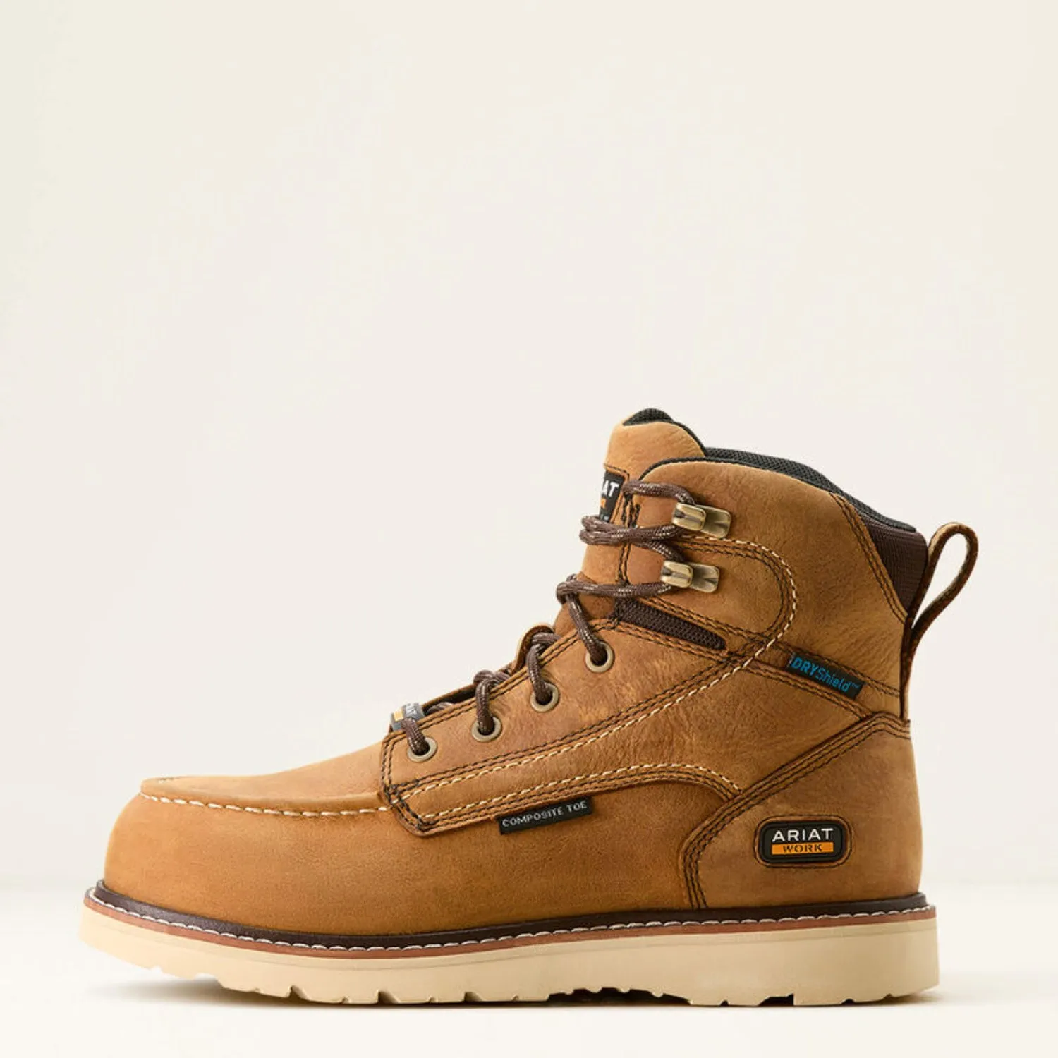 Ariat Women's Rebar 6" Waterproof Moc CompToe Work Boot sold by Work World