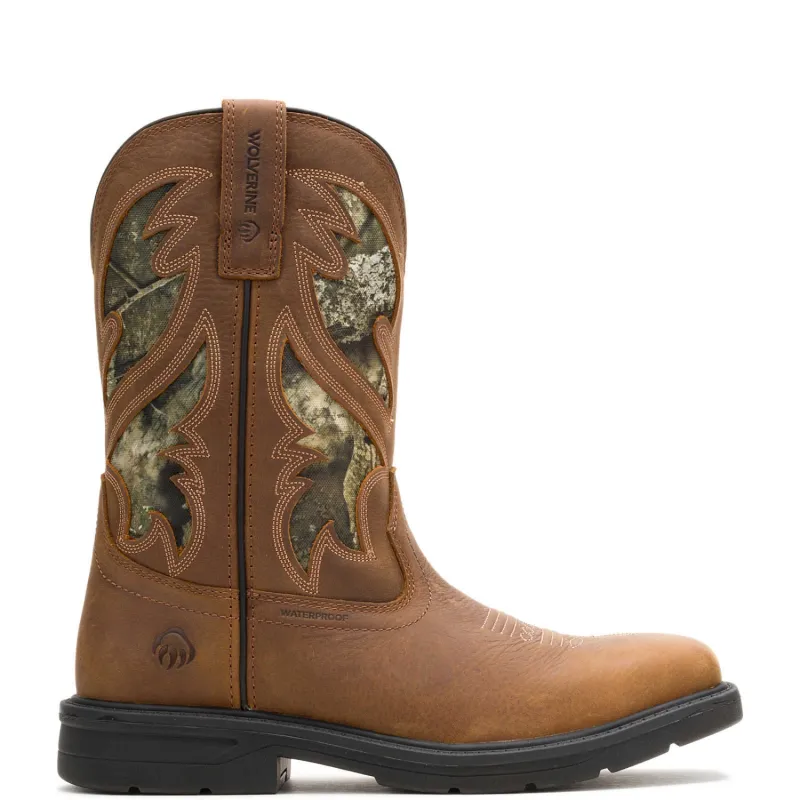 Wolverine Men's Rancher Level Pull On 10" Waterproof Steel Toe Western Boot made by Wolverine