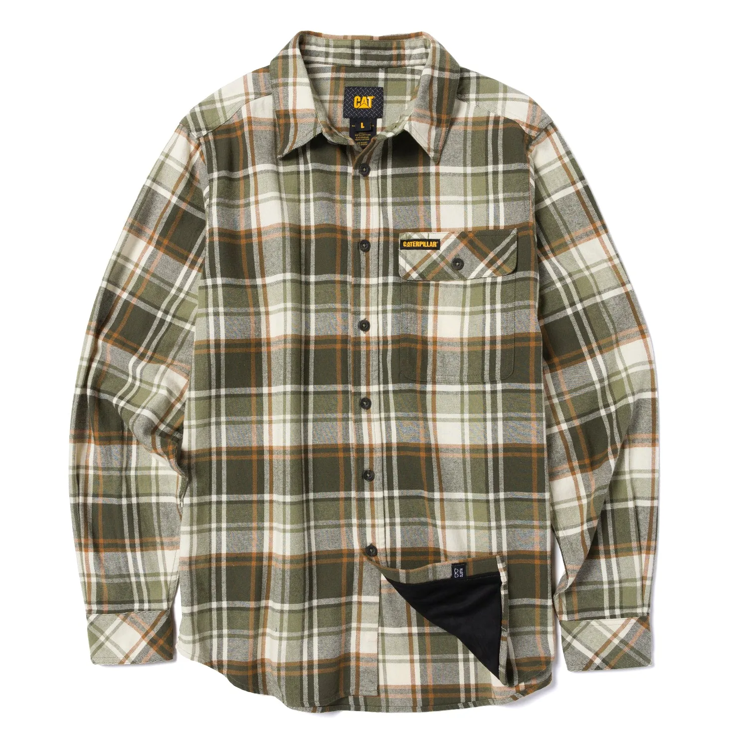 CAT Men's Button-Up Long Sleeve Flannel Work Shirt sold by Work World