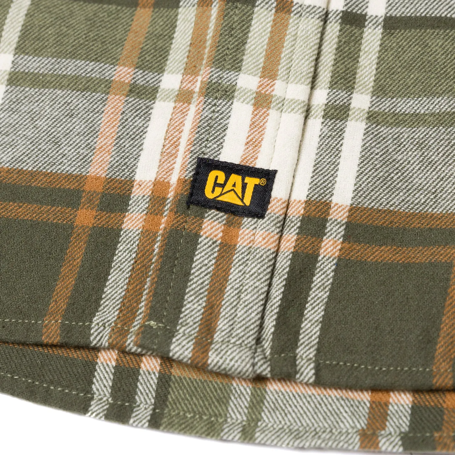 CAT Men's Button-Up Long Sleeve Flannel Work Shirt sold by Work World product image thumbnail 5