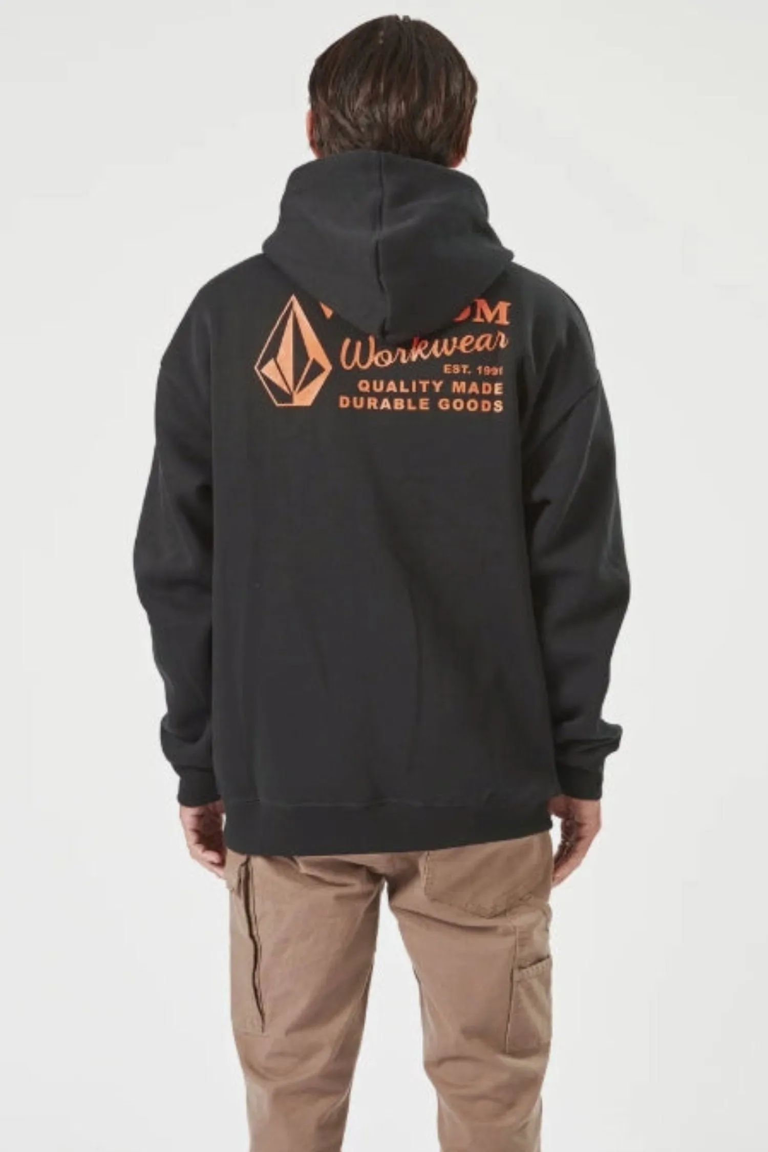 Volcom Men's Logo Graphic Fleece Pullover Hoodie sold by Work World product image thumbnail 3