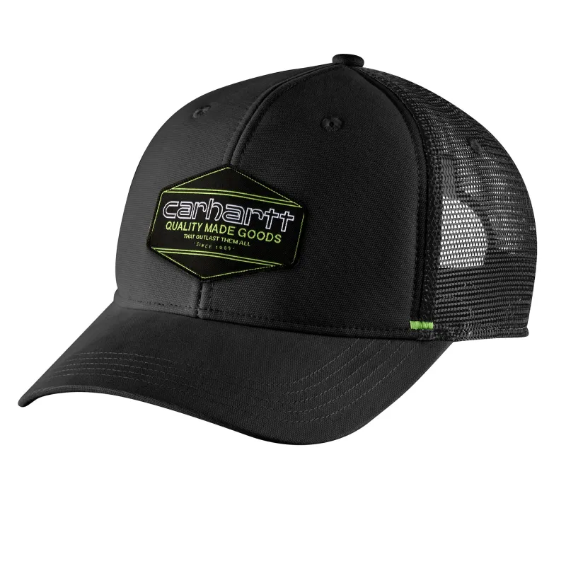 Carhartt Men's Canvas Mesh-Back "Quality Made Goods" Patch Cap made by Carhartt