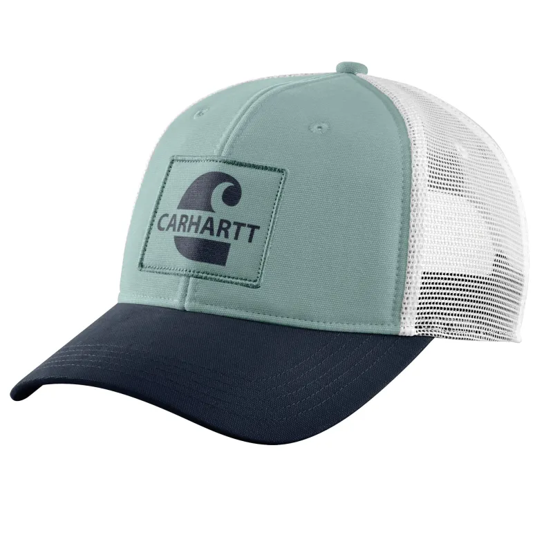 Carhartt Men's Canvas Mesh-Back Logo Graphic Cap made by Carhartt