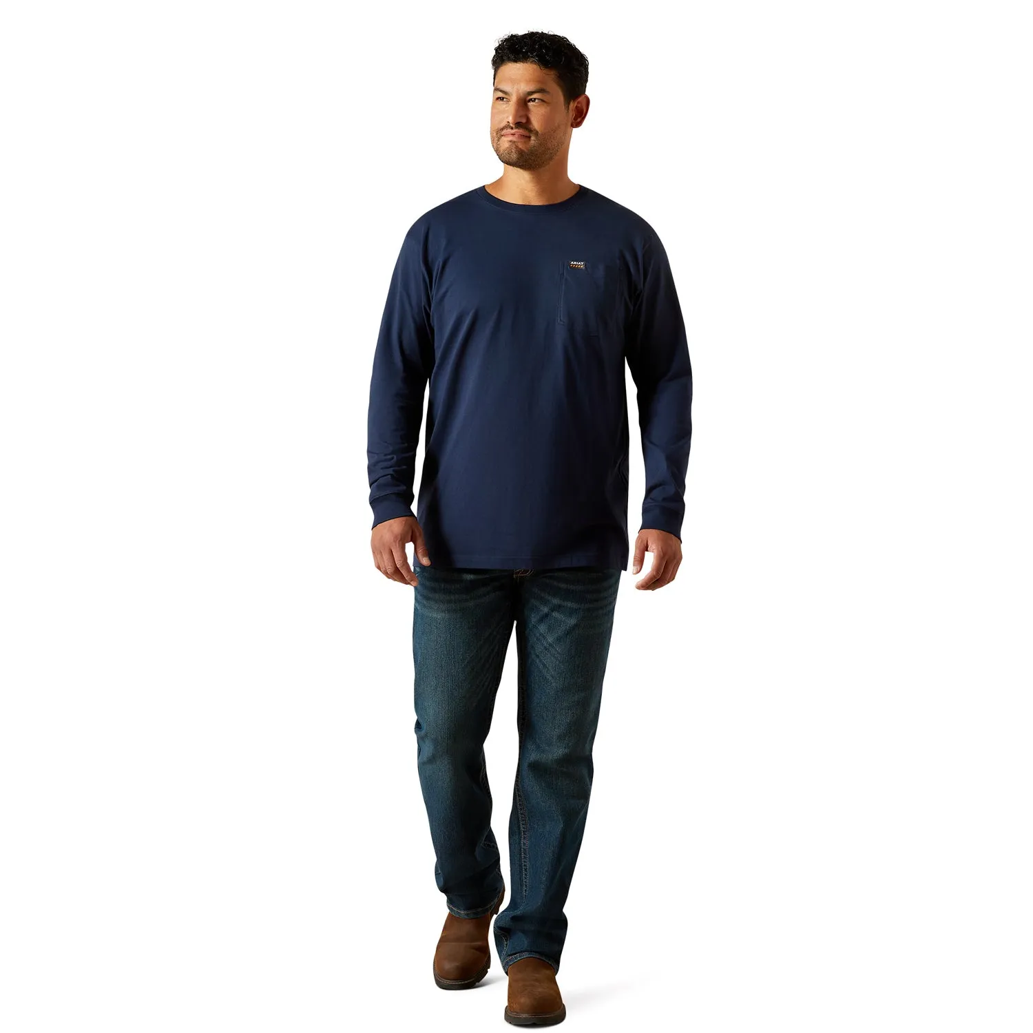 Ariat Men's Rebar Cotton Strong Standard Pocket T-Shirt sold by Work World product image thumbnail 4