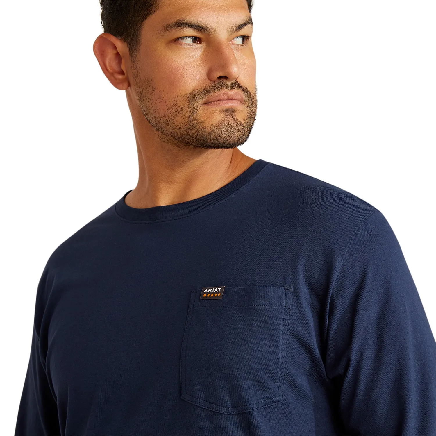 Ariat Men's Rebar Cotton Strong Standard Pocket T-Shirt sold by Work World product image thumbnail 3