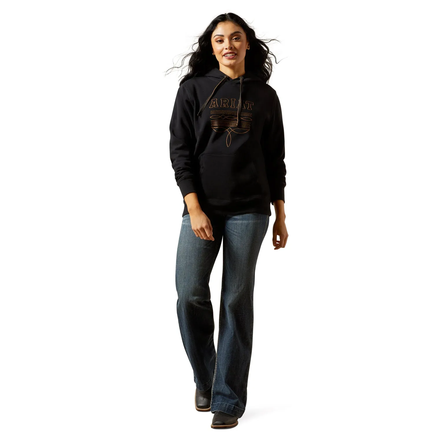 Ariat Women's Booted Logo Hoodie sold by Work World product image thumbnail 4