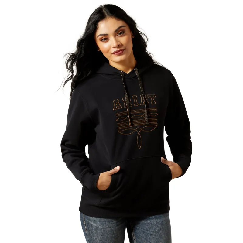 Ariat Women's Booted Logo Hoodie made by Ariat