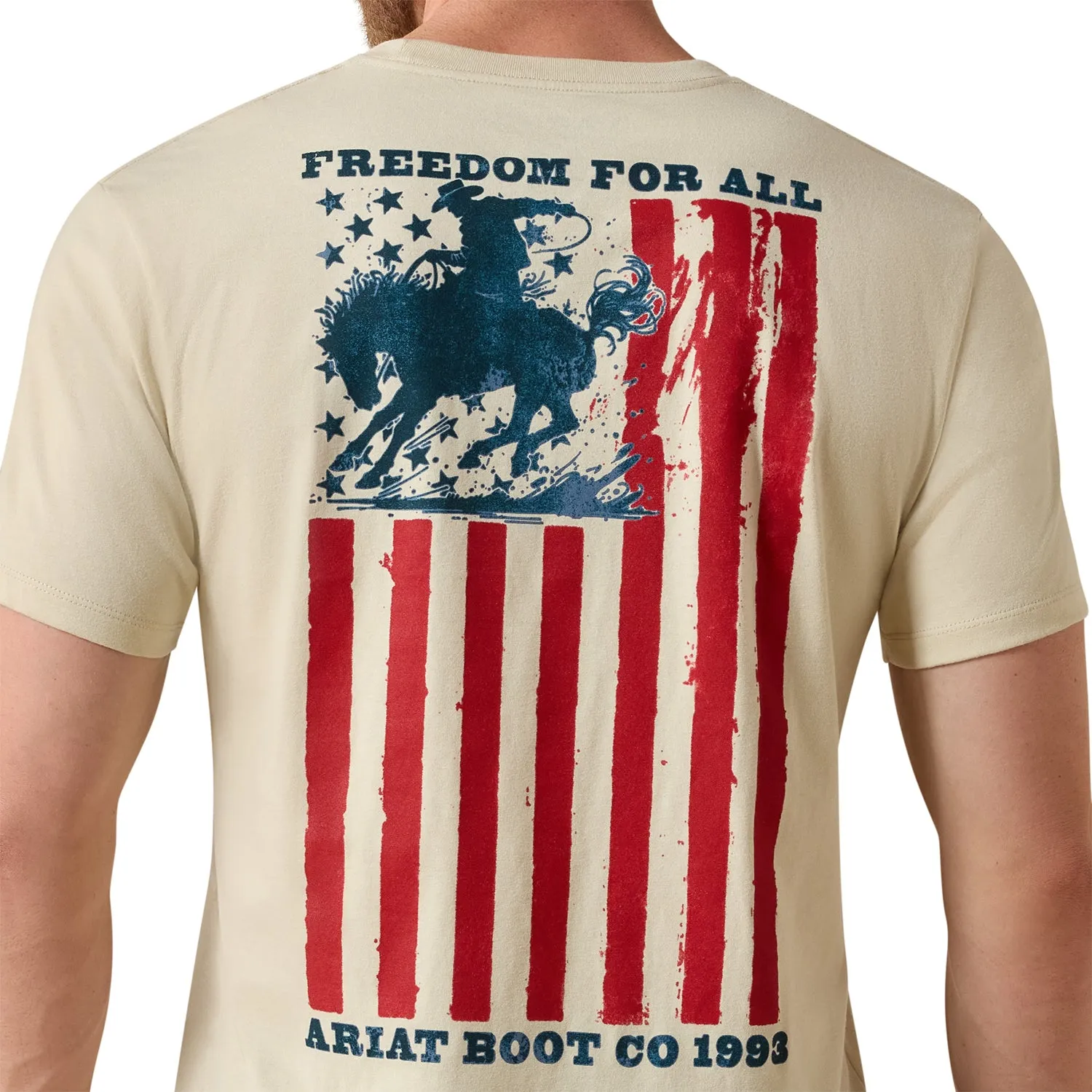 Ariat Men's Split Freedom Painted Classic Fit T-Shirt sold by Work World product image thumbnail 3