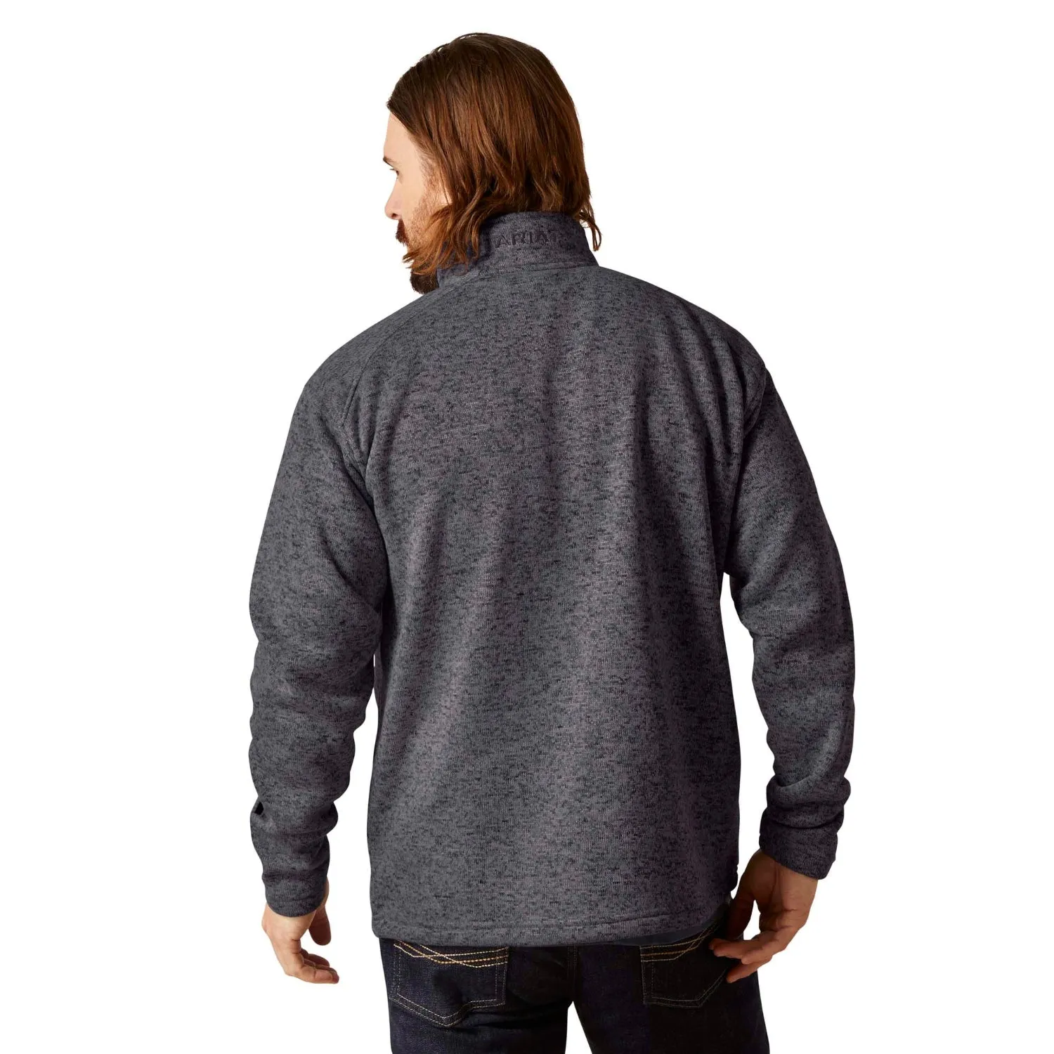 Ariat Men's Caldwell Logo 1/4 Zip Sweater sold by Work World product image thumbnail 2