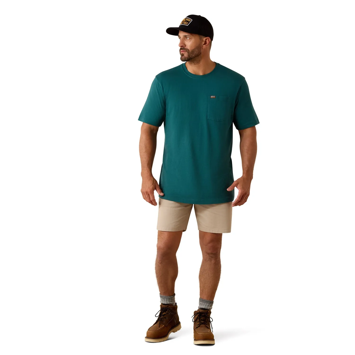 Ariat Men's Rebar Cotton Strong Standard Pocket T-Shirt sold by Work World product image thumbnail 5