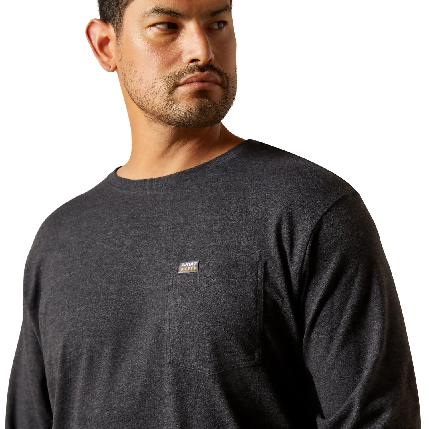 Ariat Men's Rebar Cotton Strong Standard Pocket T-Shirt sold by Work World product image thumbnail 3