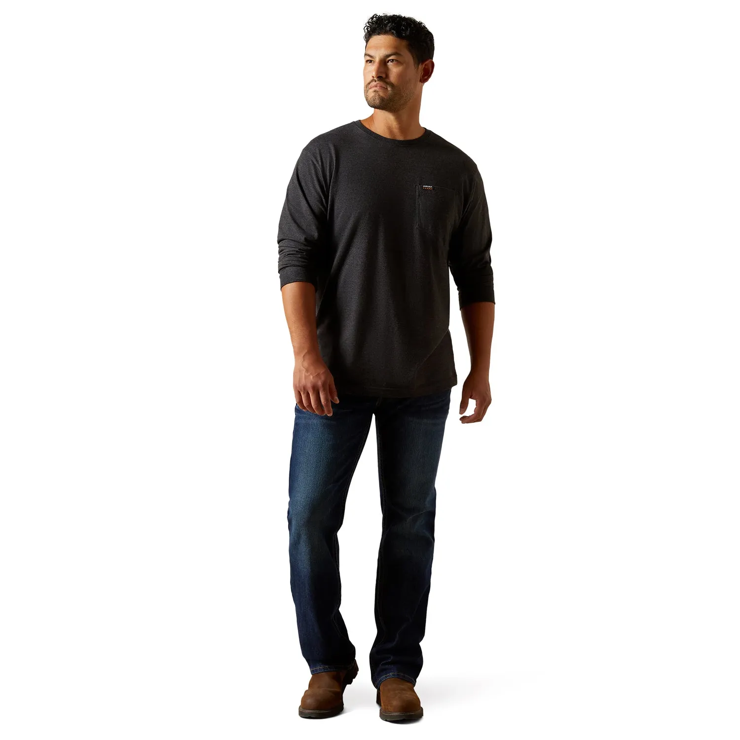 Ariat Men's Rebar Cotton Strong Standard Pocket T-Shirt sold by Work World product image thumbnail 4