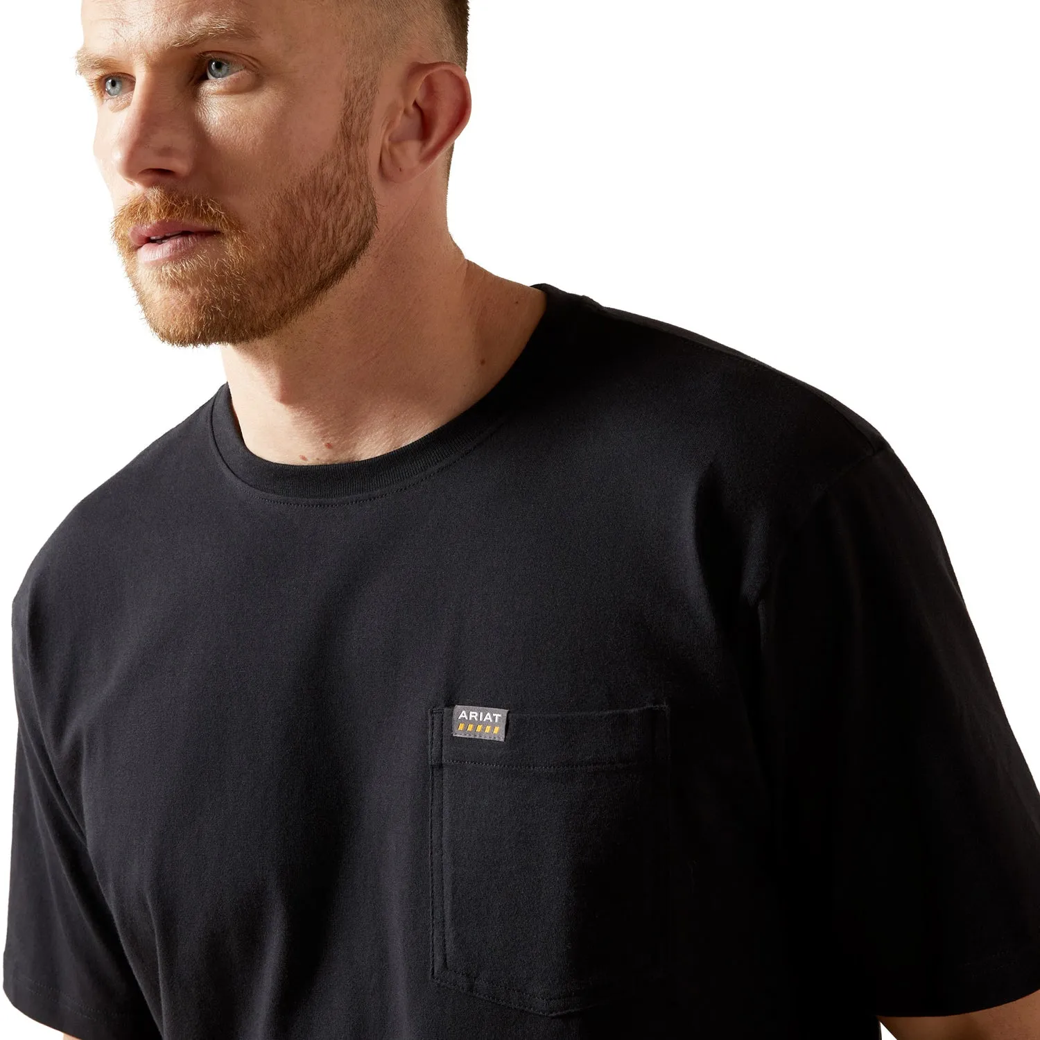 Ariat Men's Rebar Cotton Strong Standard Pocket T-Shirt sold by Work World product image thumbnail 3