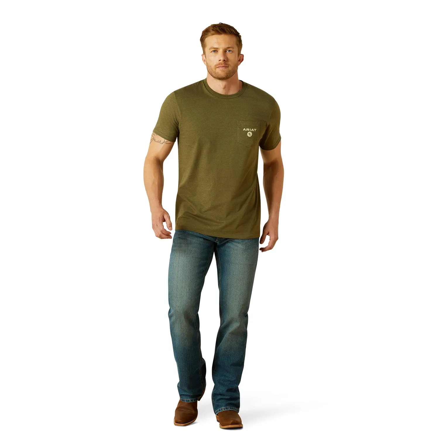 Ariat Men's Roped Diamond T-Shirt sold by Work World product image thumbnail 5