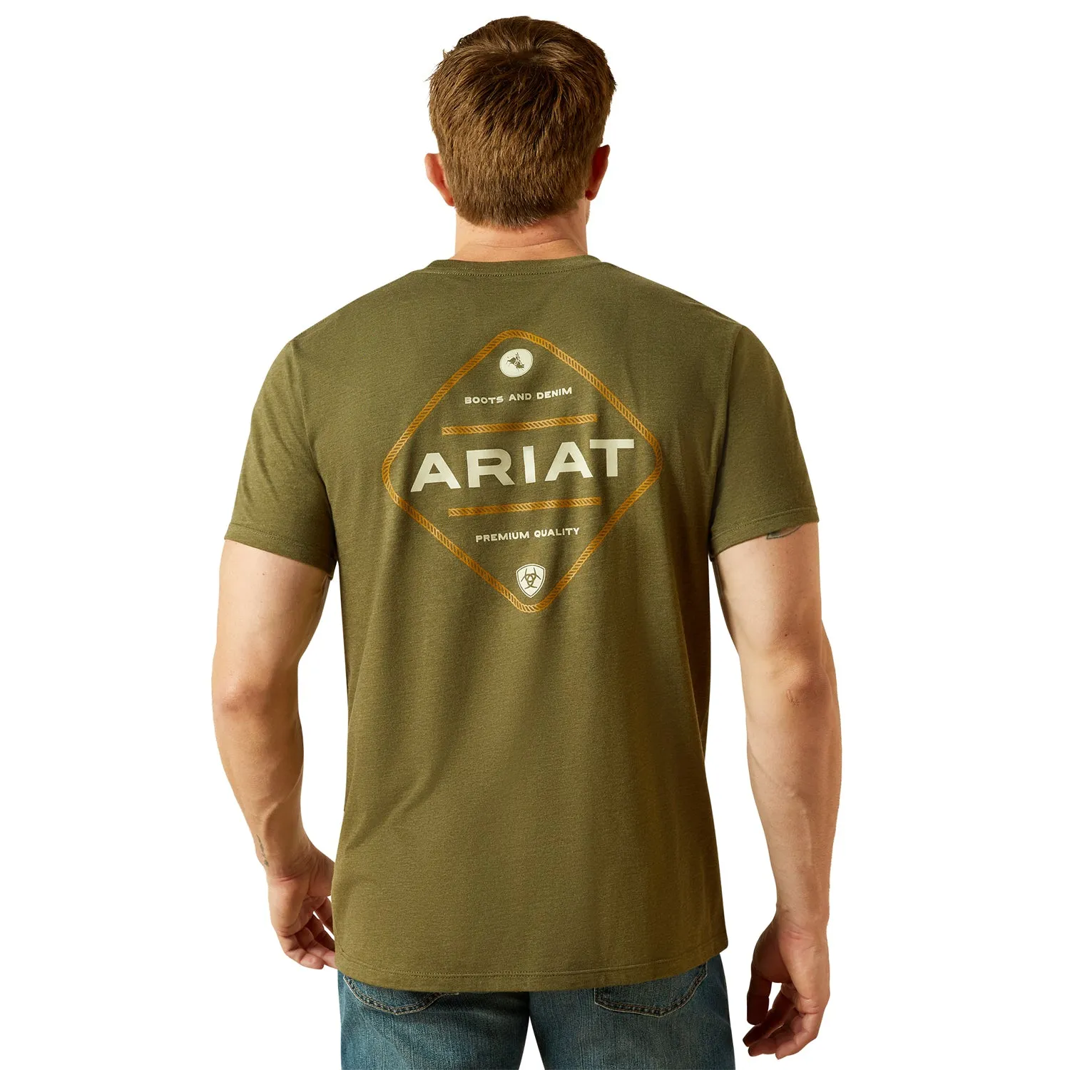 Ariat Men's Roped Diamond T-Shirt sold by Work World product image thumbnail 2