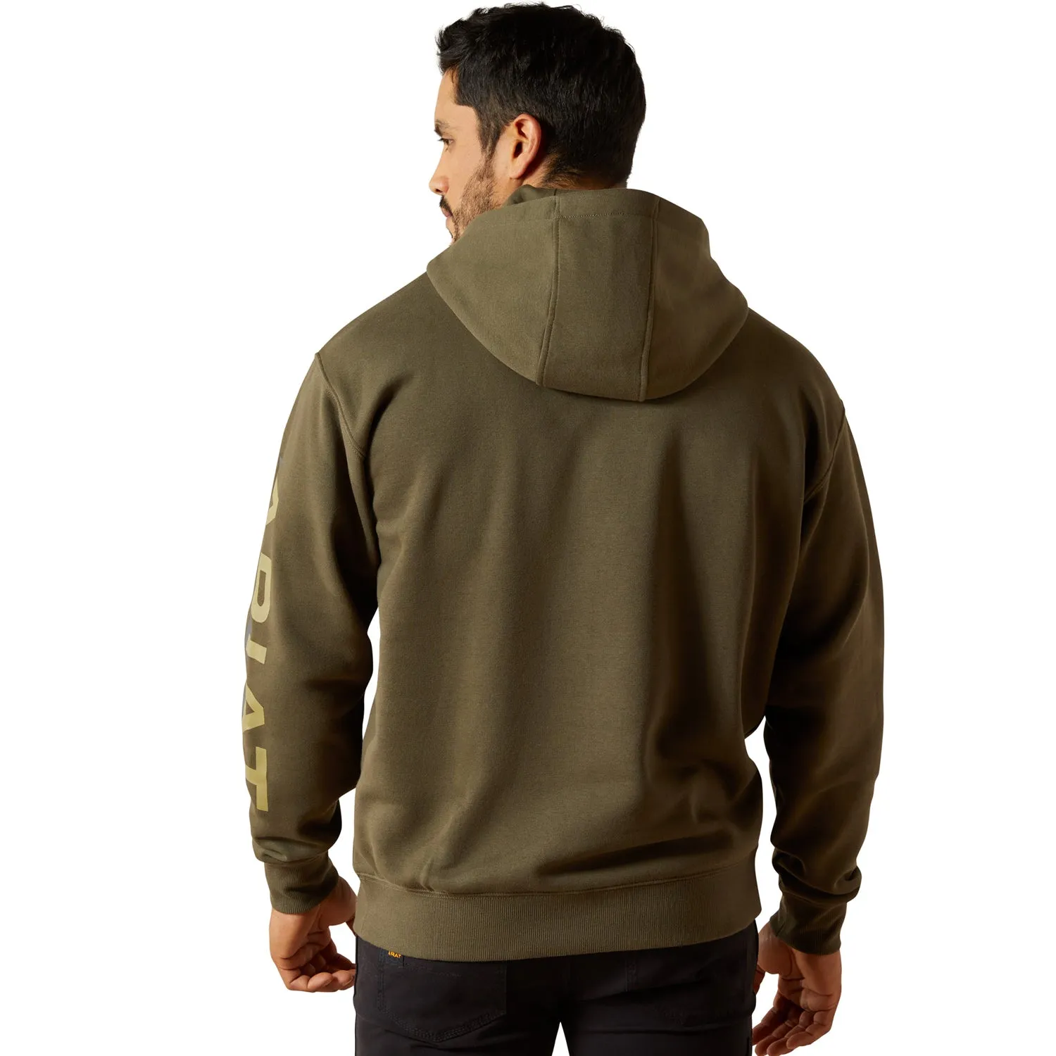 Ariat Men's Rebar Lightweight Logo Hoodie sold by Work World product image thumbnail 2