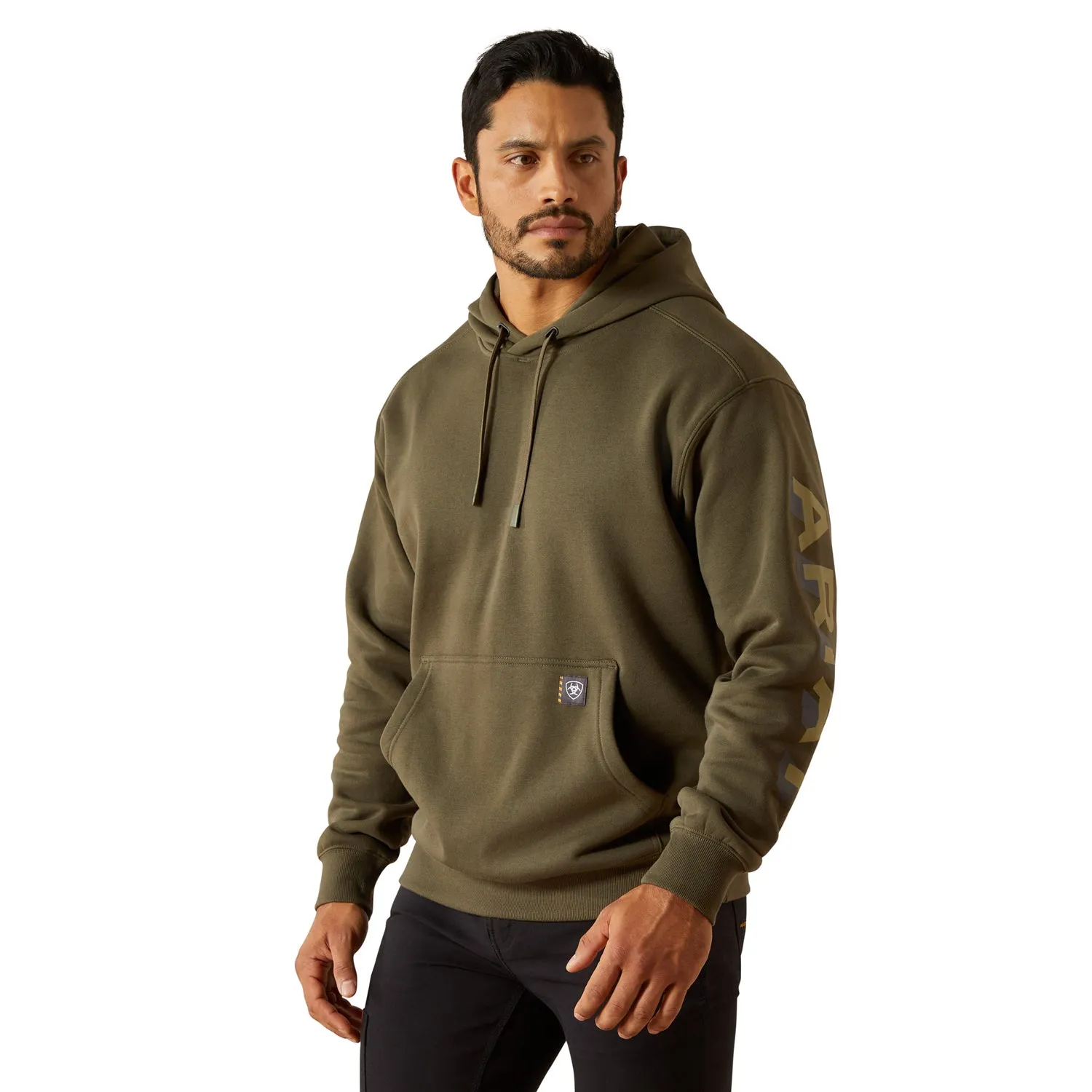 Ariat Men's Rebar Lightweight Logo Hoodie sold by Work World