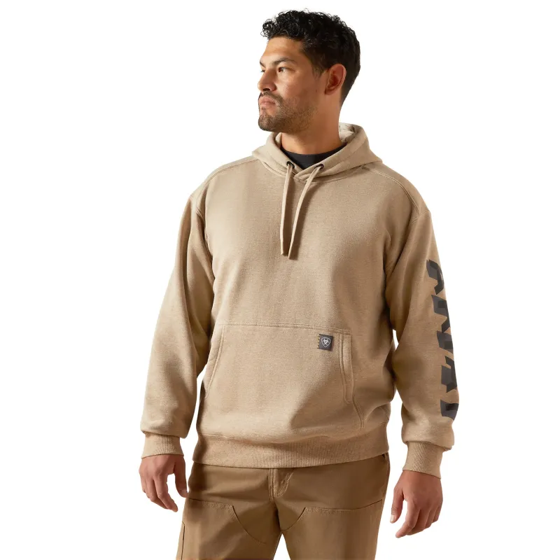 Ariat Men's Rebar Lightweight Logo Hoodie made by Ariat