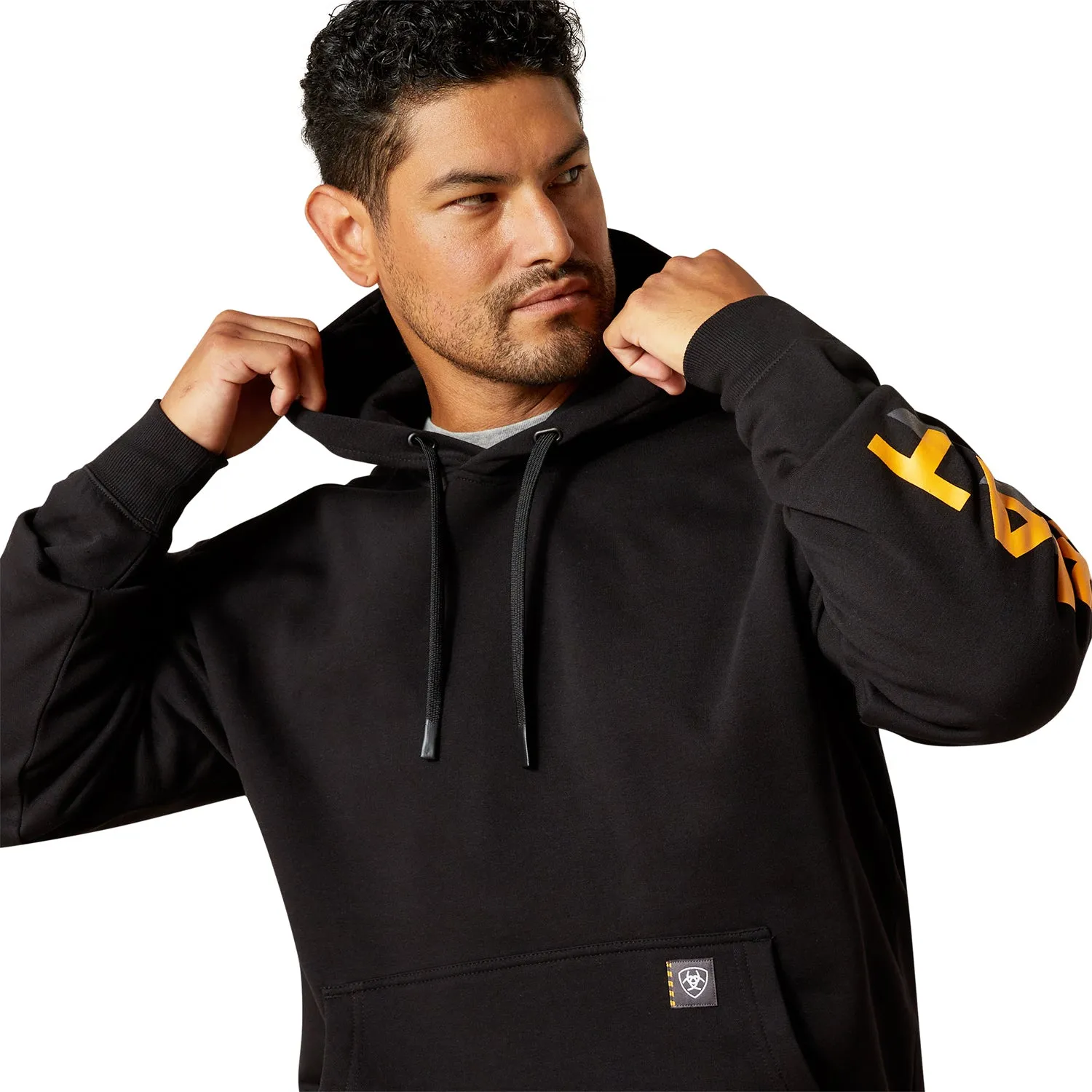 Ariat Men's Rebar Lightweight Logo Hoodie sold by Work World product image thumbnail 4