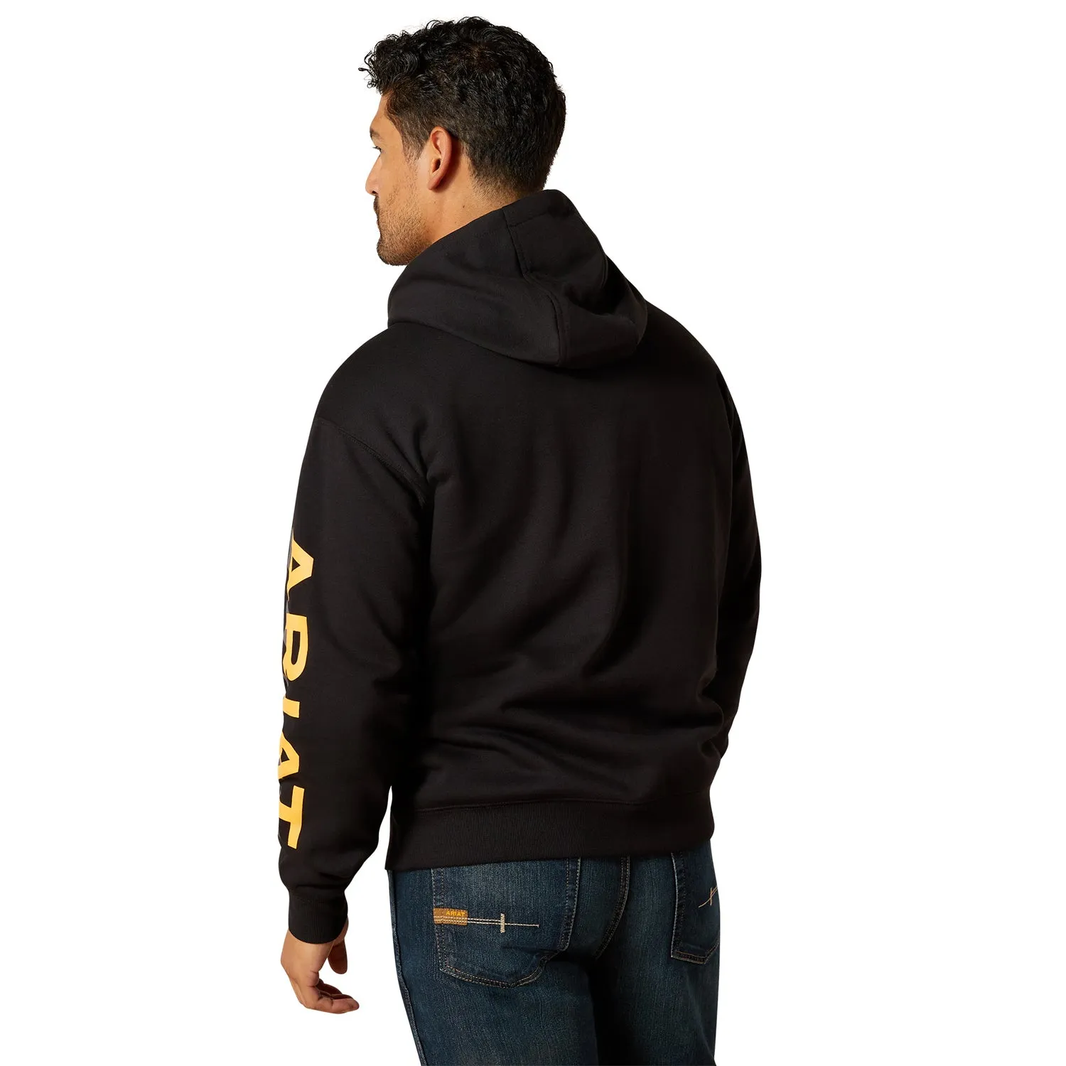 Ariat Men's Rebar Lightweight Logo Hoodie sold by Work World product image thumbnail 2