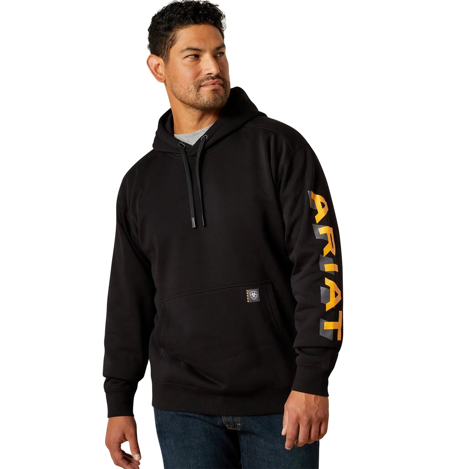 Ariat Men's Rebar Lightweight Logo Hoodie sold by Work World