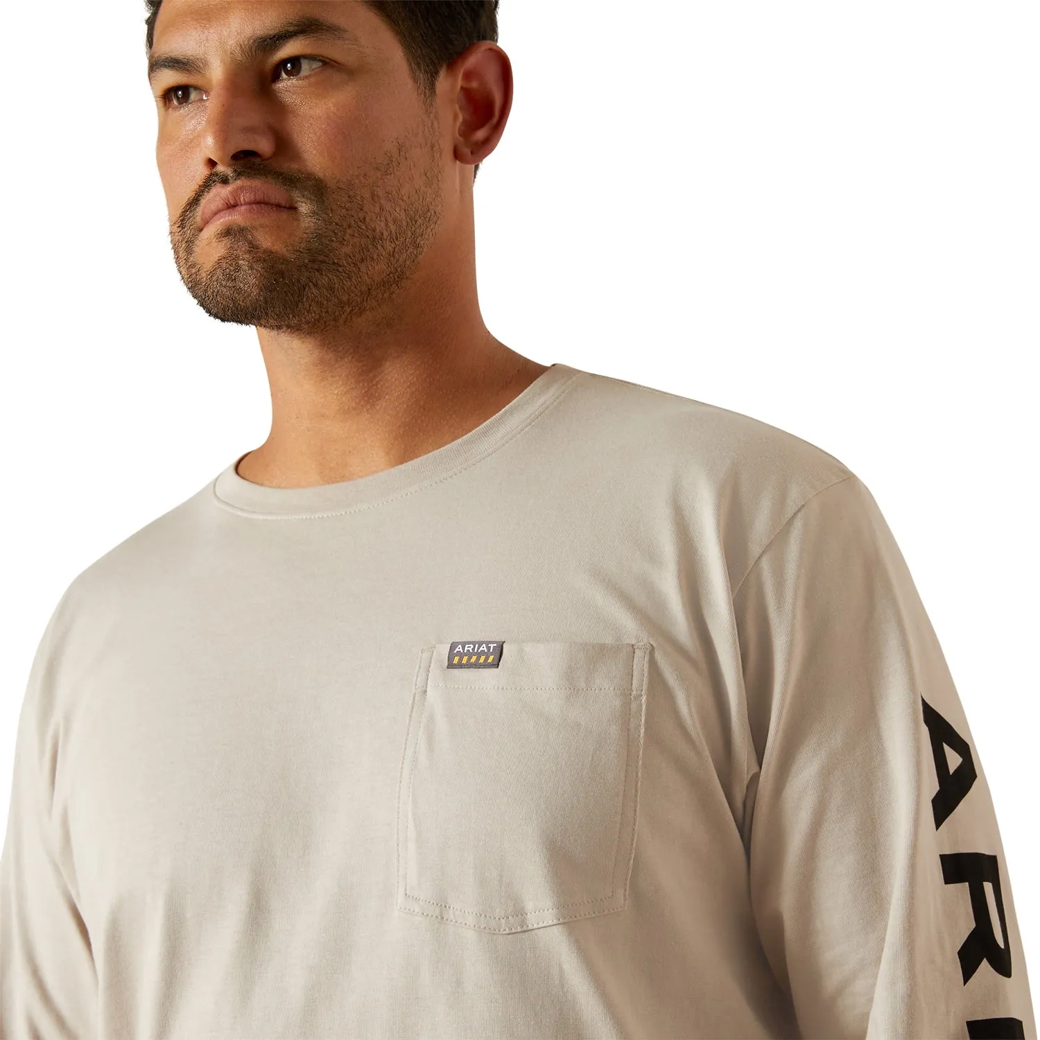 Ariat Men's Rebar Cotton Strong Standard Logo Pocket T-Shirt sold by Work World product image thumbnail 4