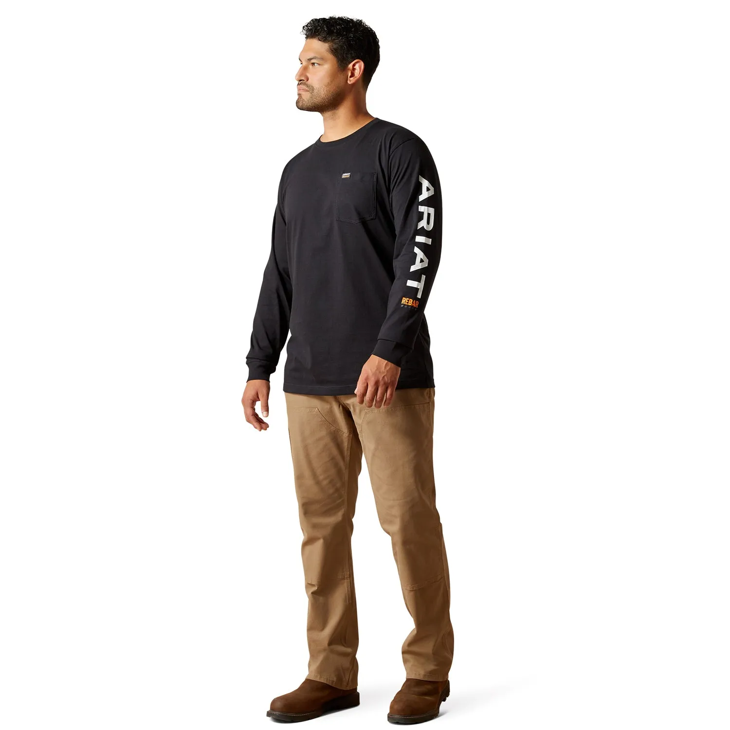 Ariat Men's Rebar Cotton Strong Standard Logo Pocket T-Shirt sold by Work World product image thumbnail 5