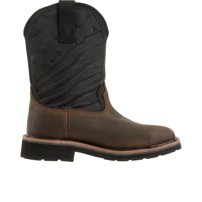 Wolverine Men's Rancher Flag LX Steel-Toe Wellington Work Boot made by Wolverine