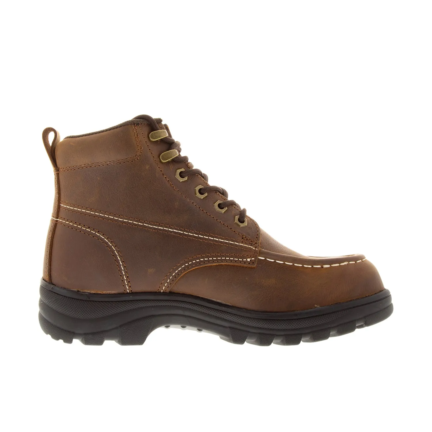 Wolverine Men's Carlsbad 6" Moc-Toe Steel-Toe Work Boot sold by Work World