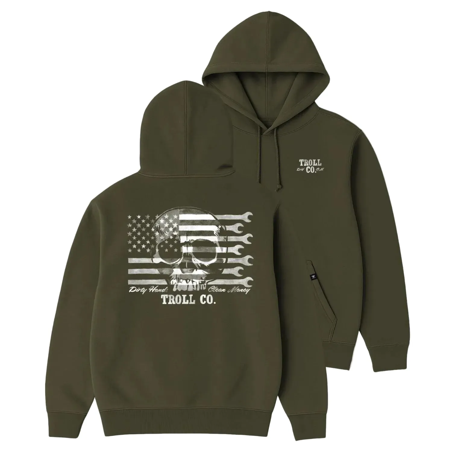 Troll Co. Men's Flagship Skull Hoodie sold by Work World product image thumbnail 3
