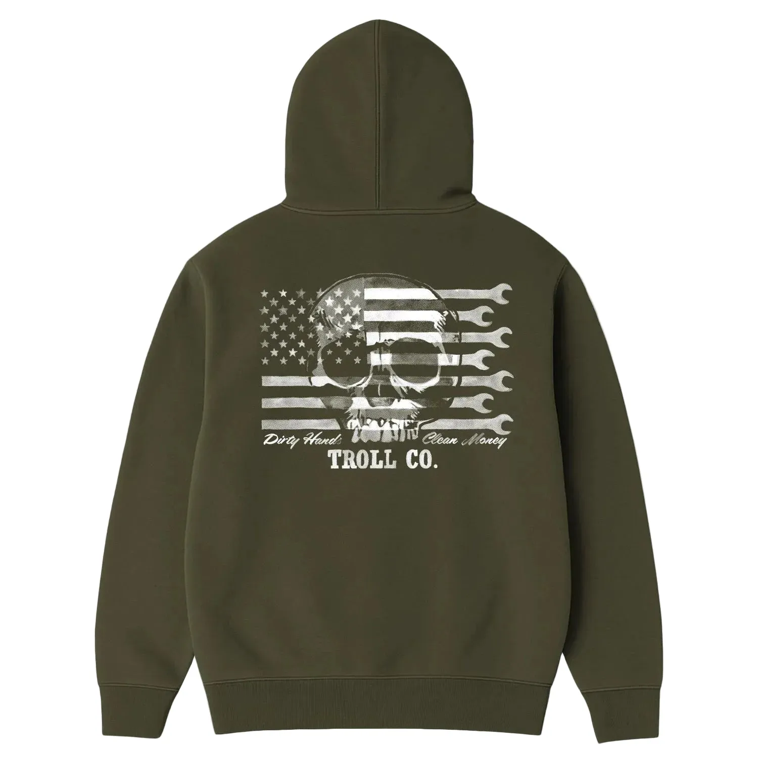 Troll Co. Men's Flagship Skull Hoodie sold by Work World product image thumbnail 2