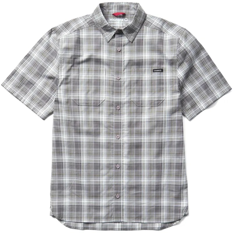 Wolverine Men's Built Stretch Short Sleeve Plaid Shirt made by Wolverine