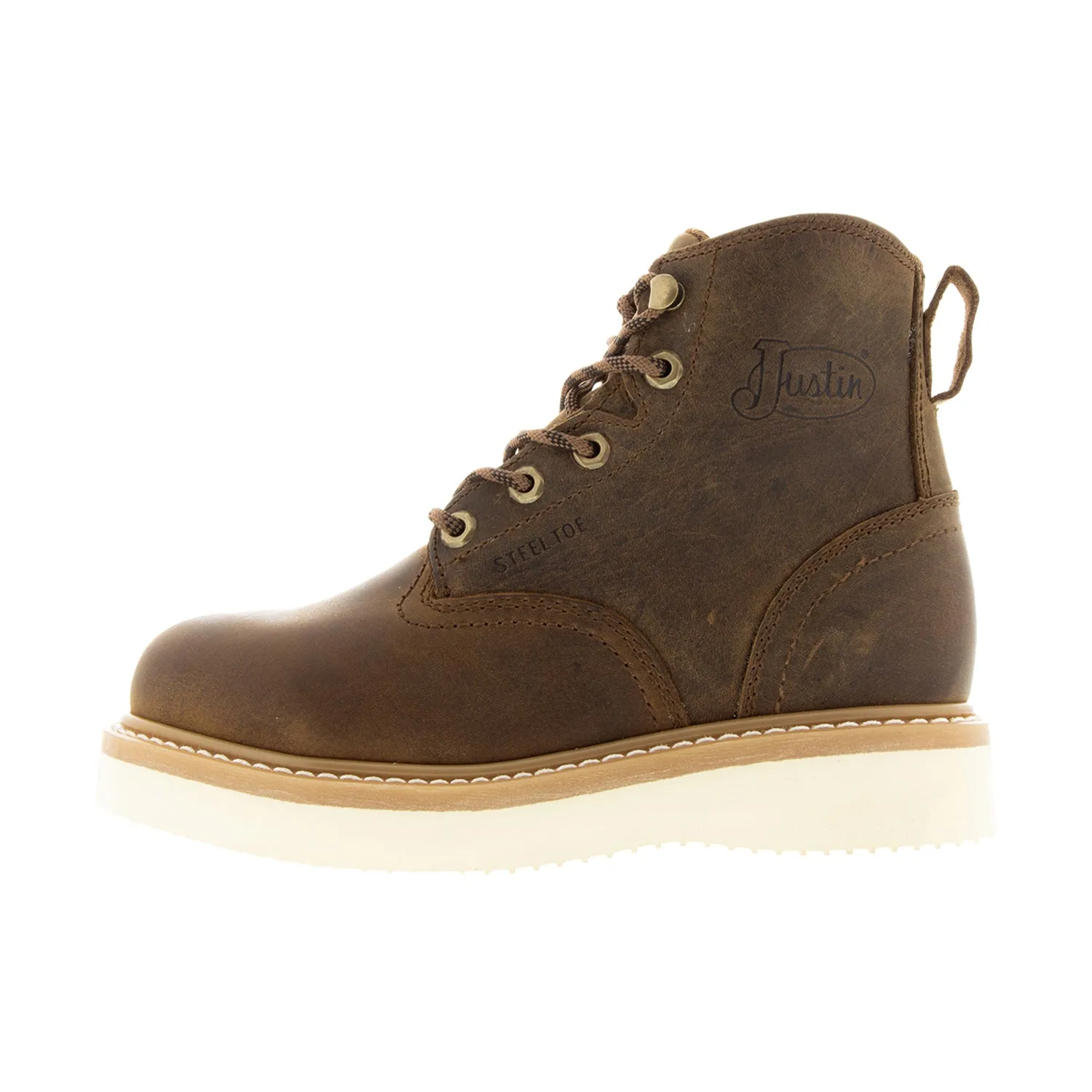Justin Boots Men's Maxwell 6" Steel Toe Lace Up Work Boot sold by Work World product image thumbnail 2