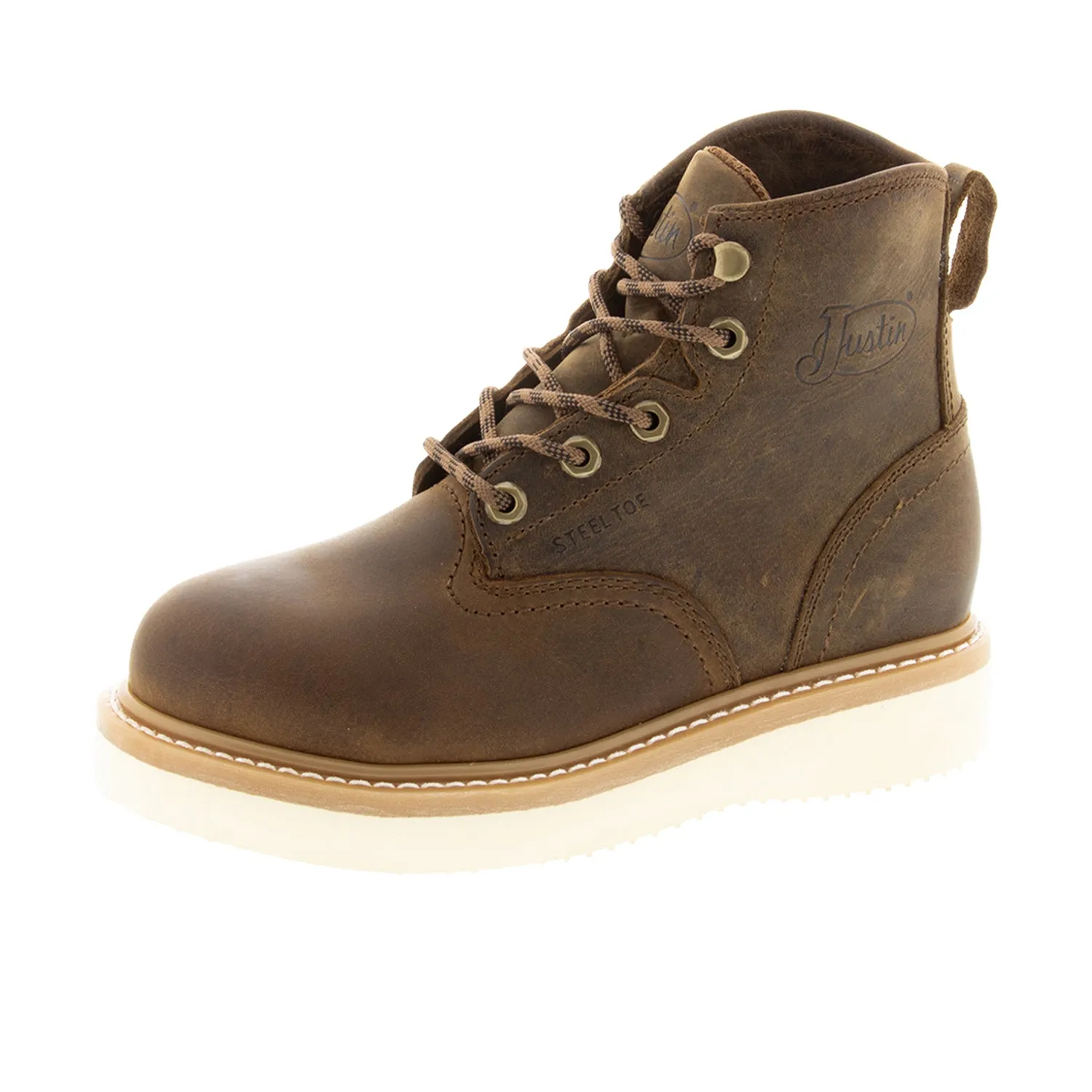 Justin Boots Men's Maxwell 6" Steel Toe Lace Up Work Boot sold by Work World product image thumbnail 5